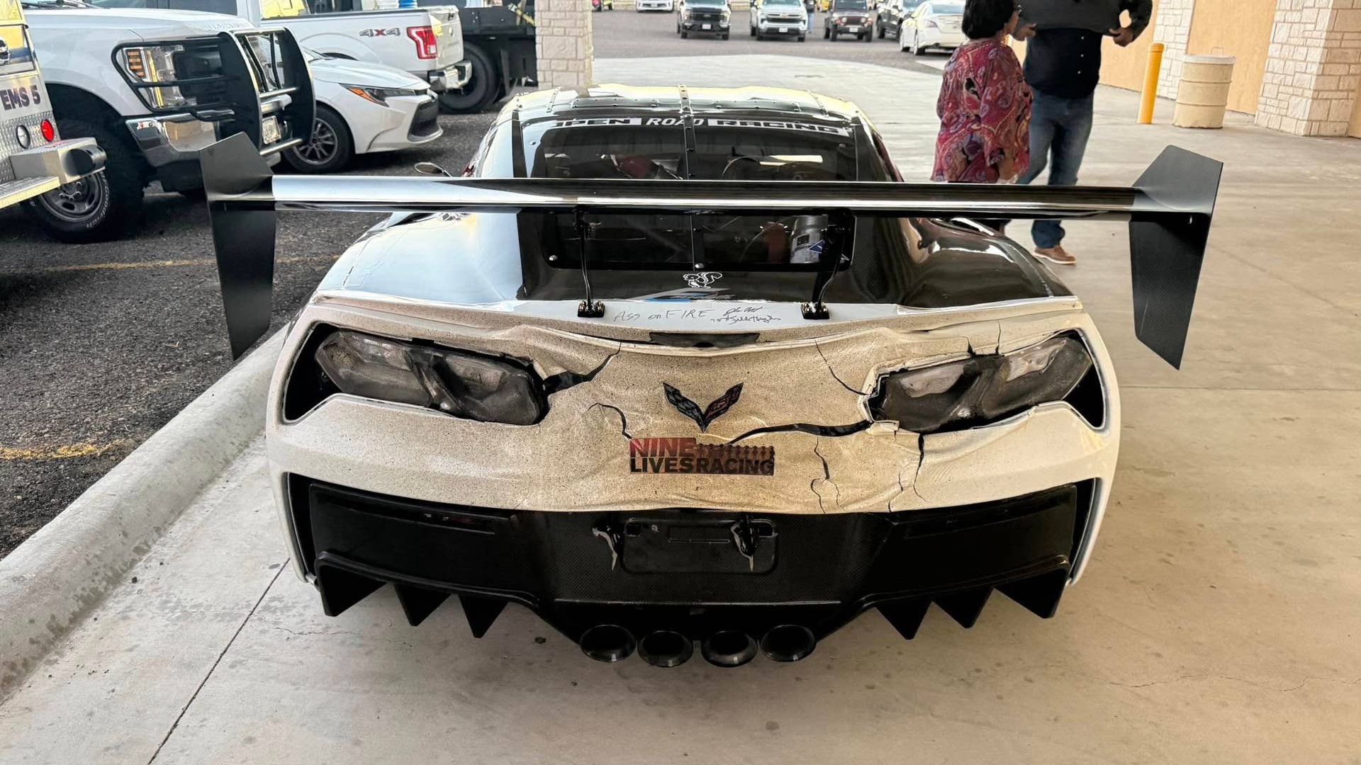2019 Corvette ZR1 Big Bend Open Road Race melted