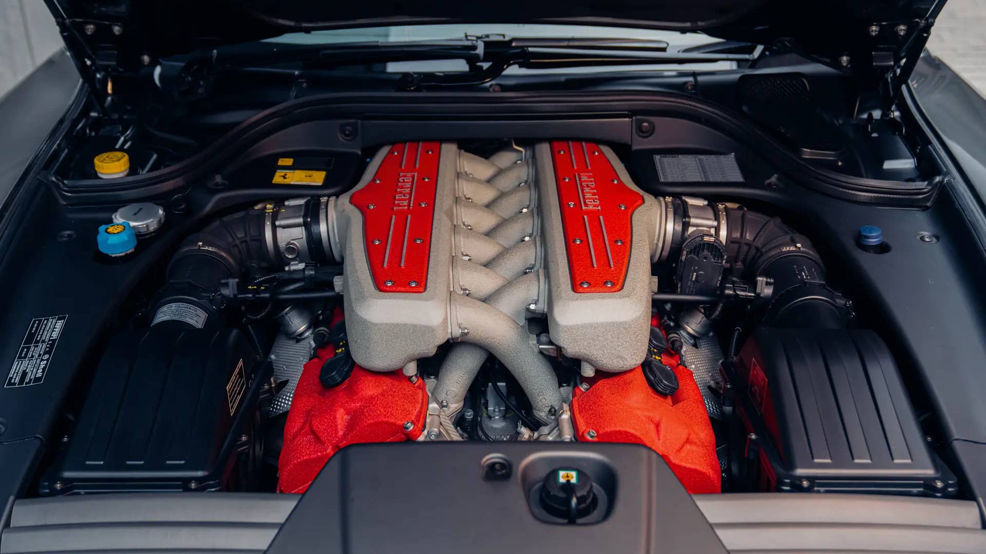2012 Ferrari 599 GTB Fiorano engine bay