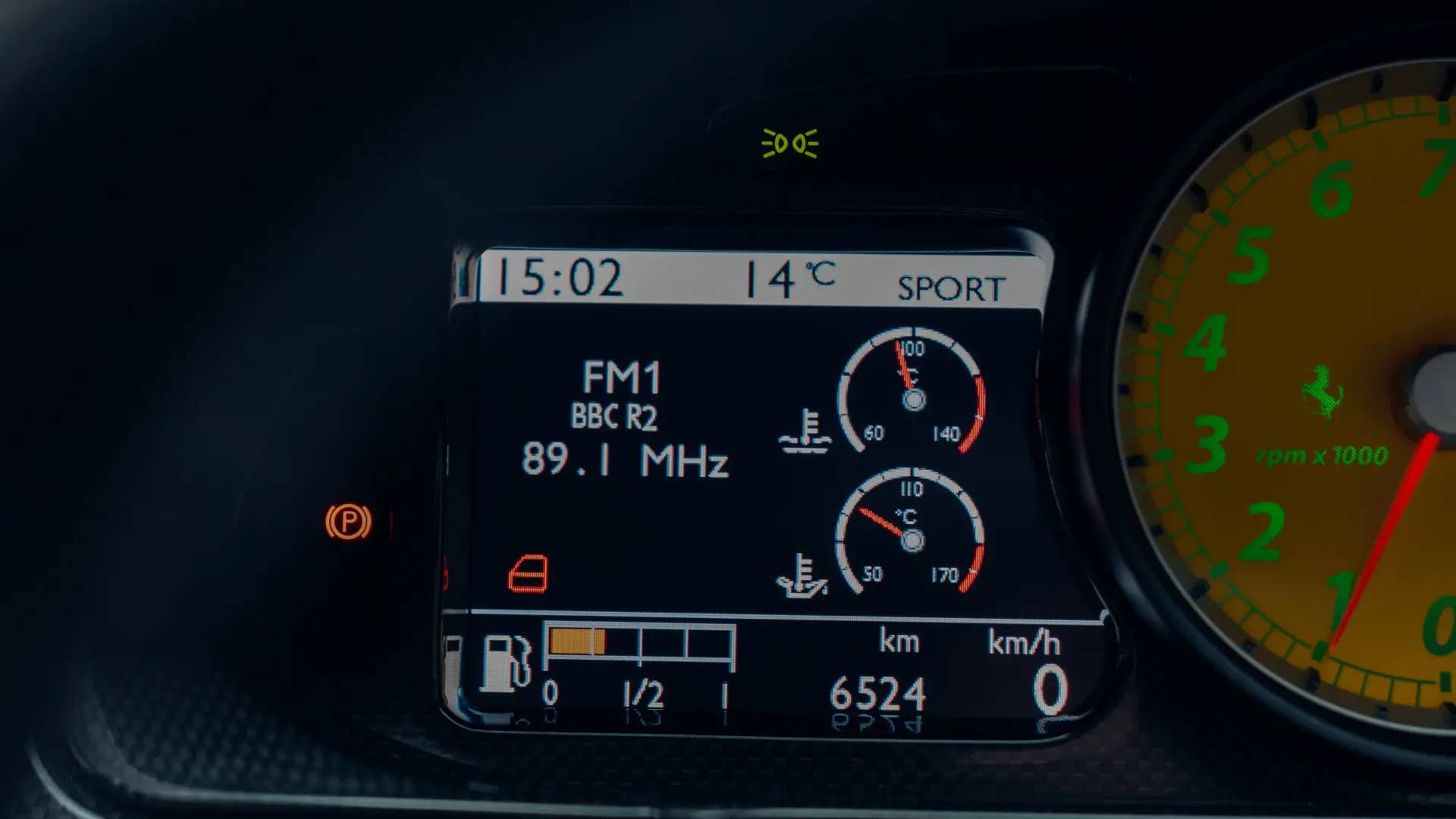 2012 Ferrari 599 GTB Fiorano dash