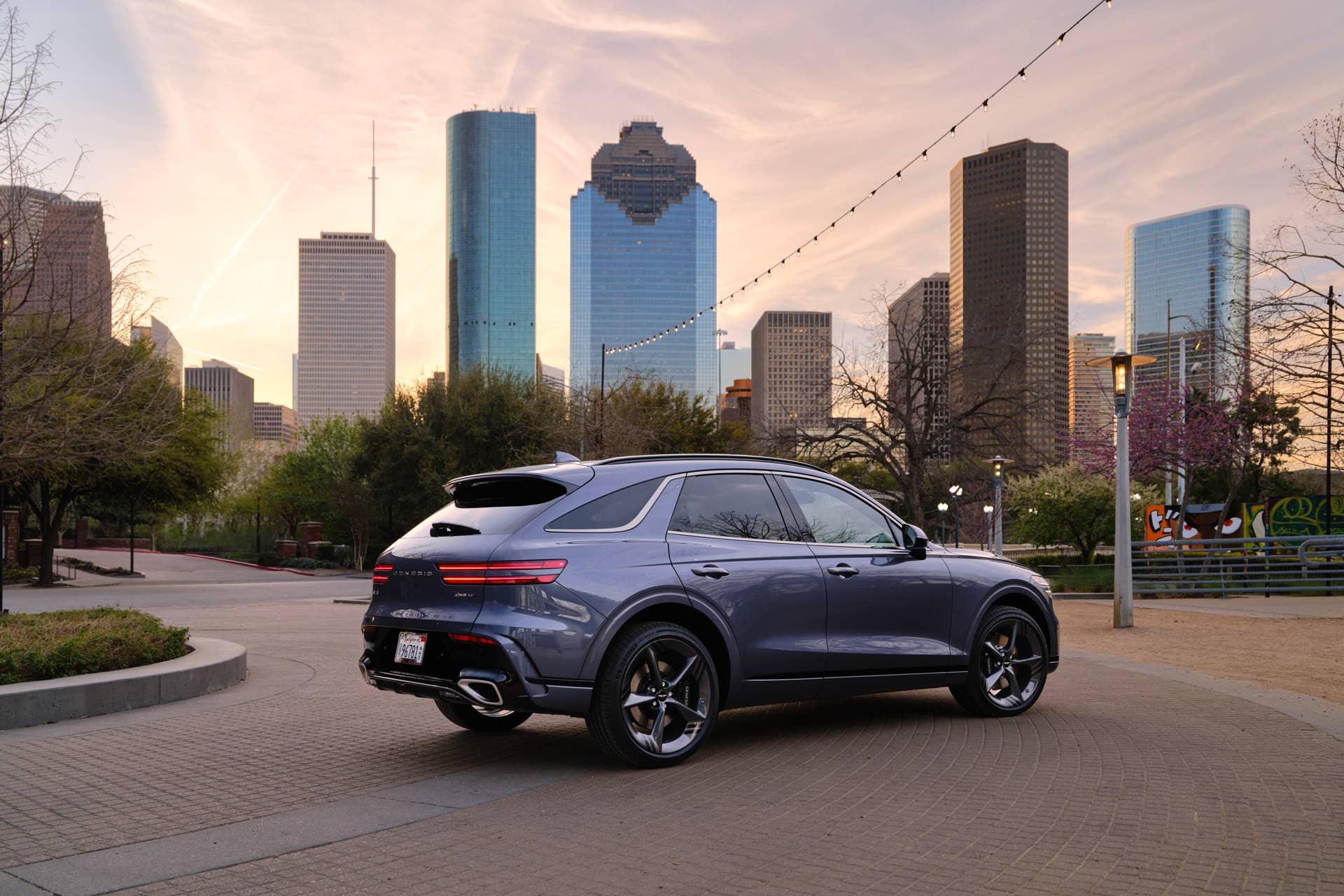 2025 Genesis GV70 rear angled view