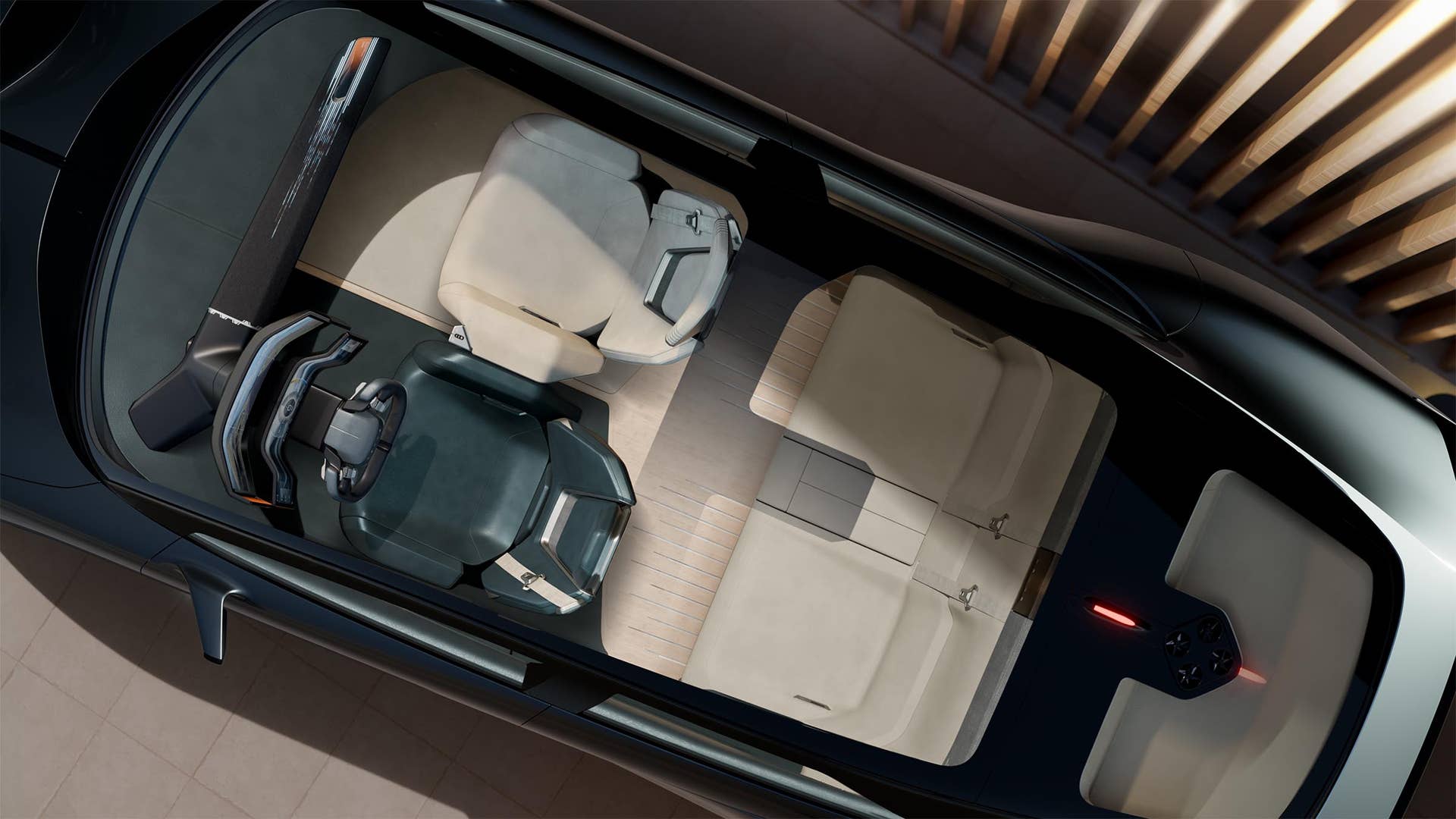 Lexus LS Coupe Concept - overhead cutaway
