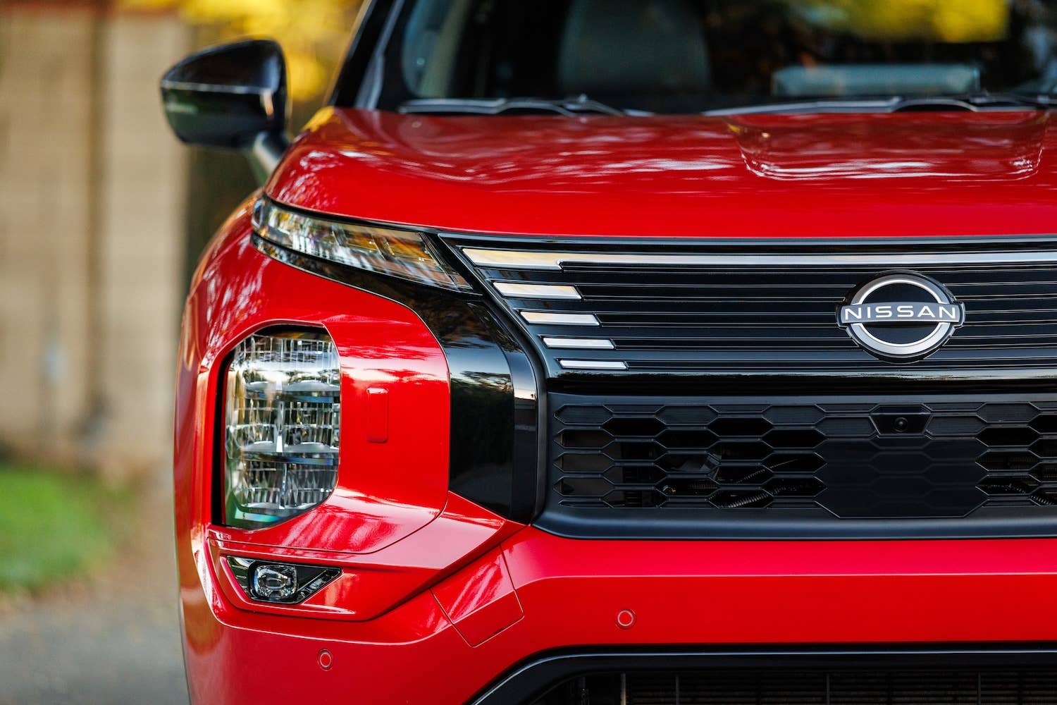 2026 Nissan Rogue Plug-in Hybrid front fascia up-close