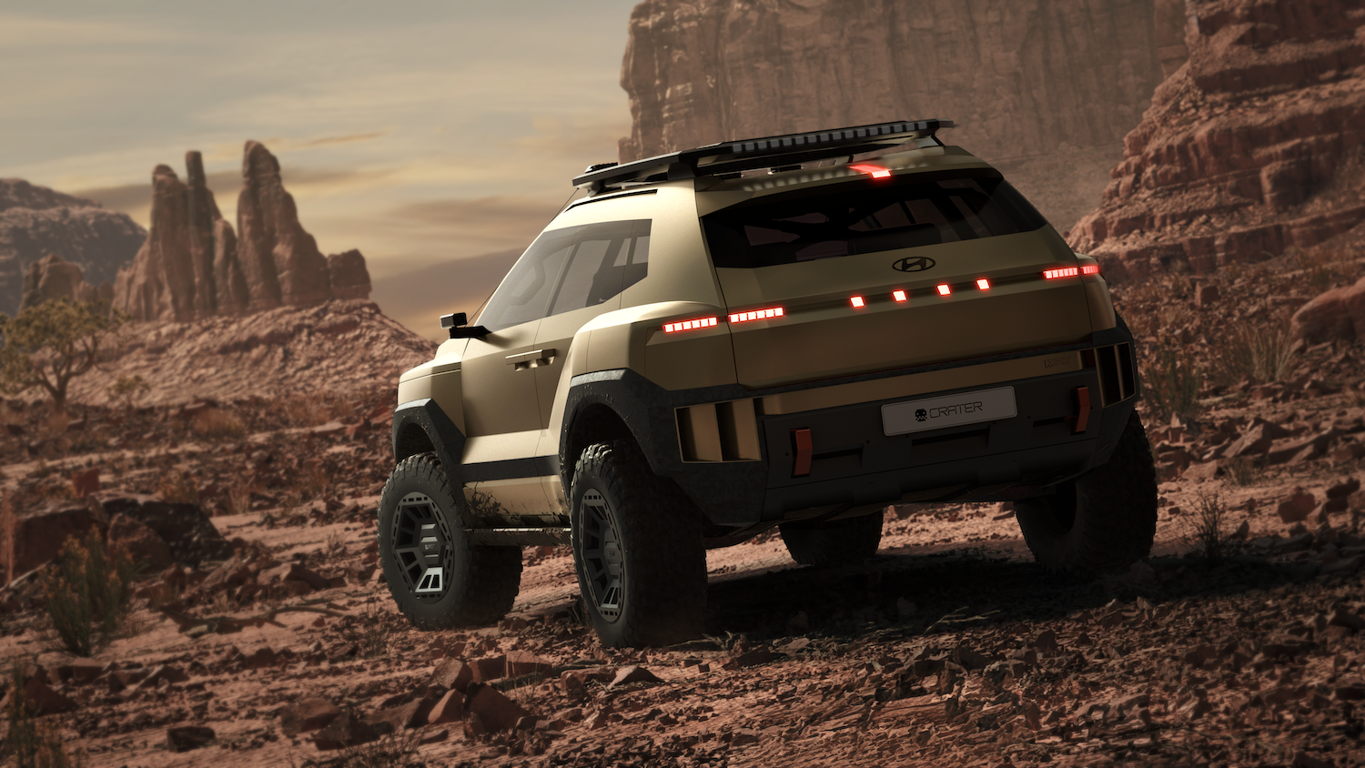 Hyundai Crater Concept rear quarter static