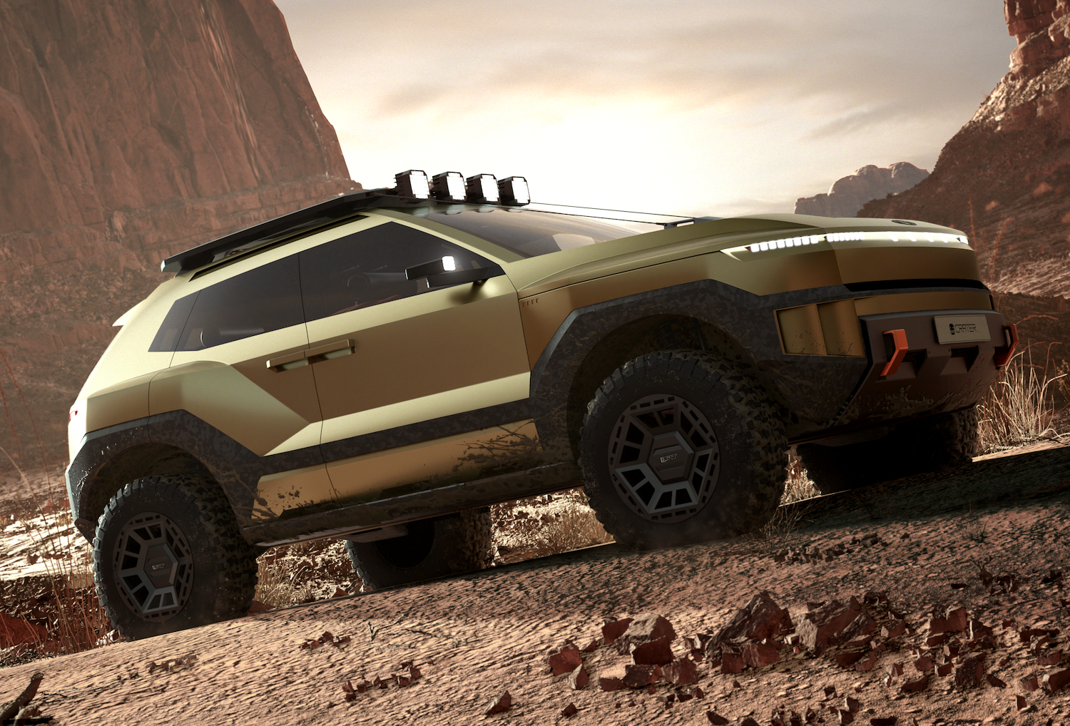 Hyundai Crater Concept front side static uphill