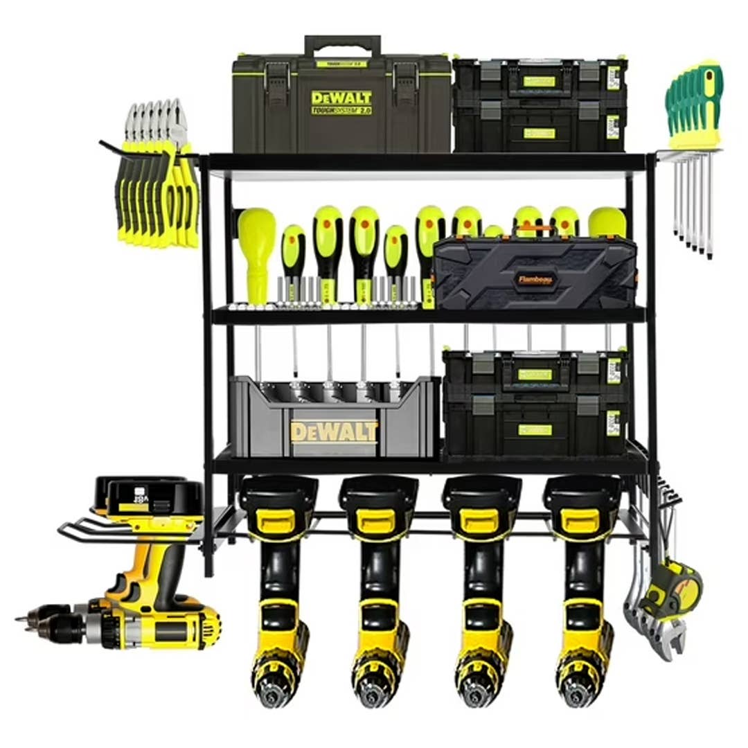 Outmaster Wall-Mounted Garage Tool Organizer