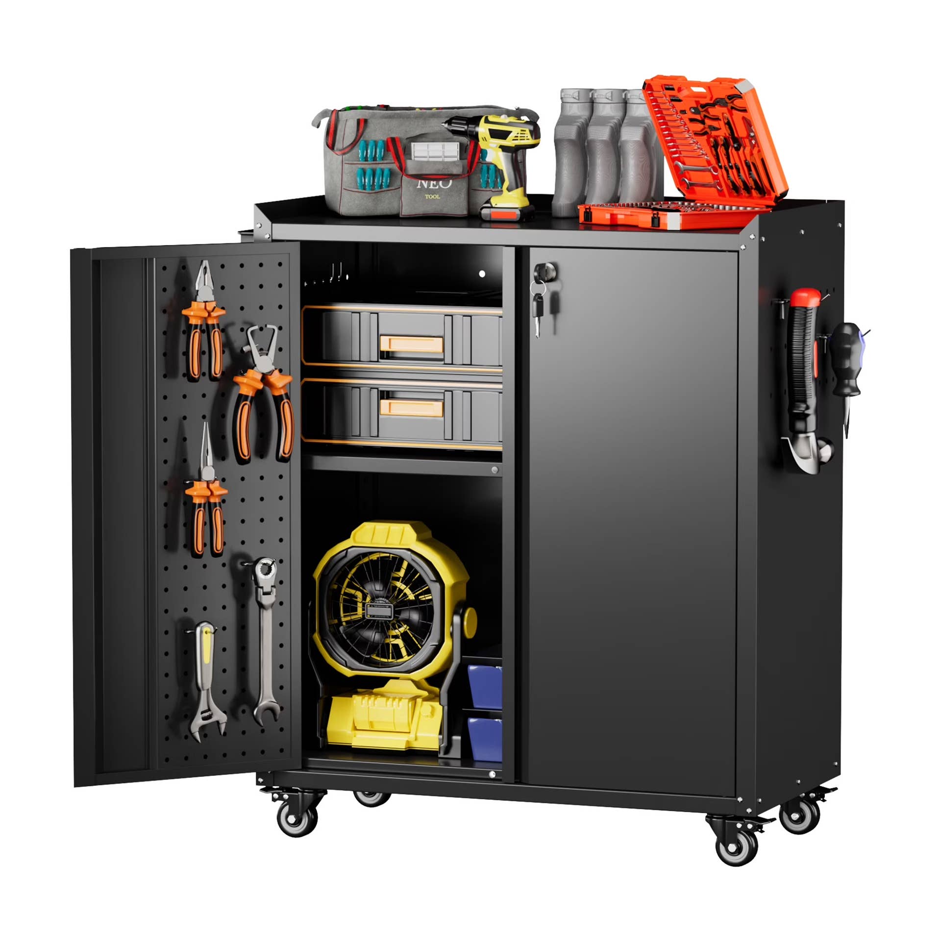 Aobabo Rolling Tool Cabinet