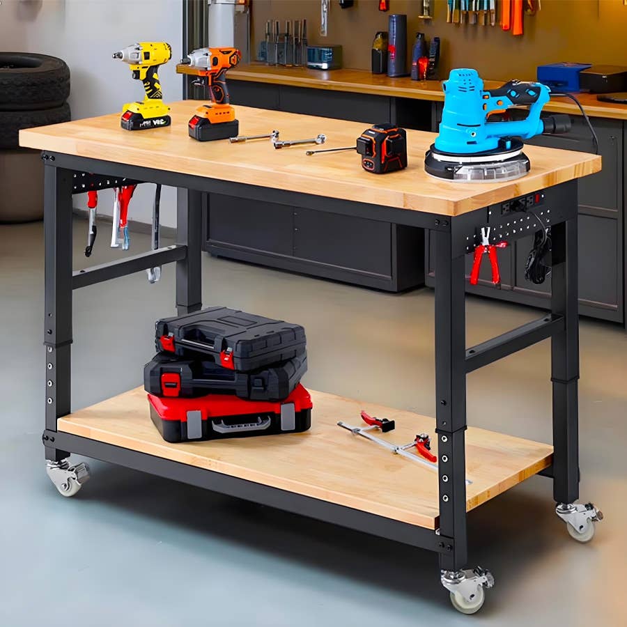 The Enjoywood 60-Inch Rolling Workbench Is 33% Off - Autoblog
