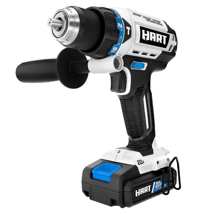The Hart 20V Cordless Hammer Drill Kit is on sale now at Walmart.