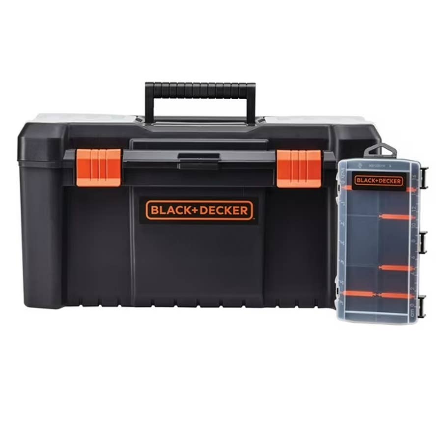 The Black+Decker 16-Inch Tool Box and Organizer is on sale now at Walmart.