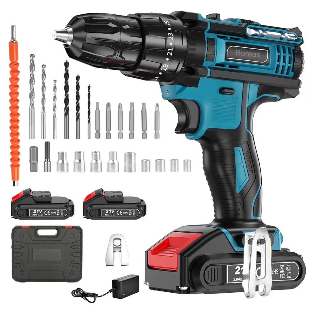 Boreas 21V Cordless Power Drill Set