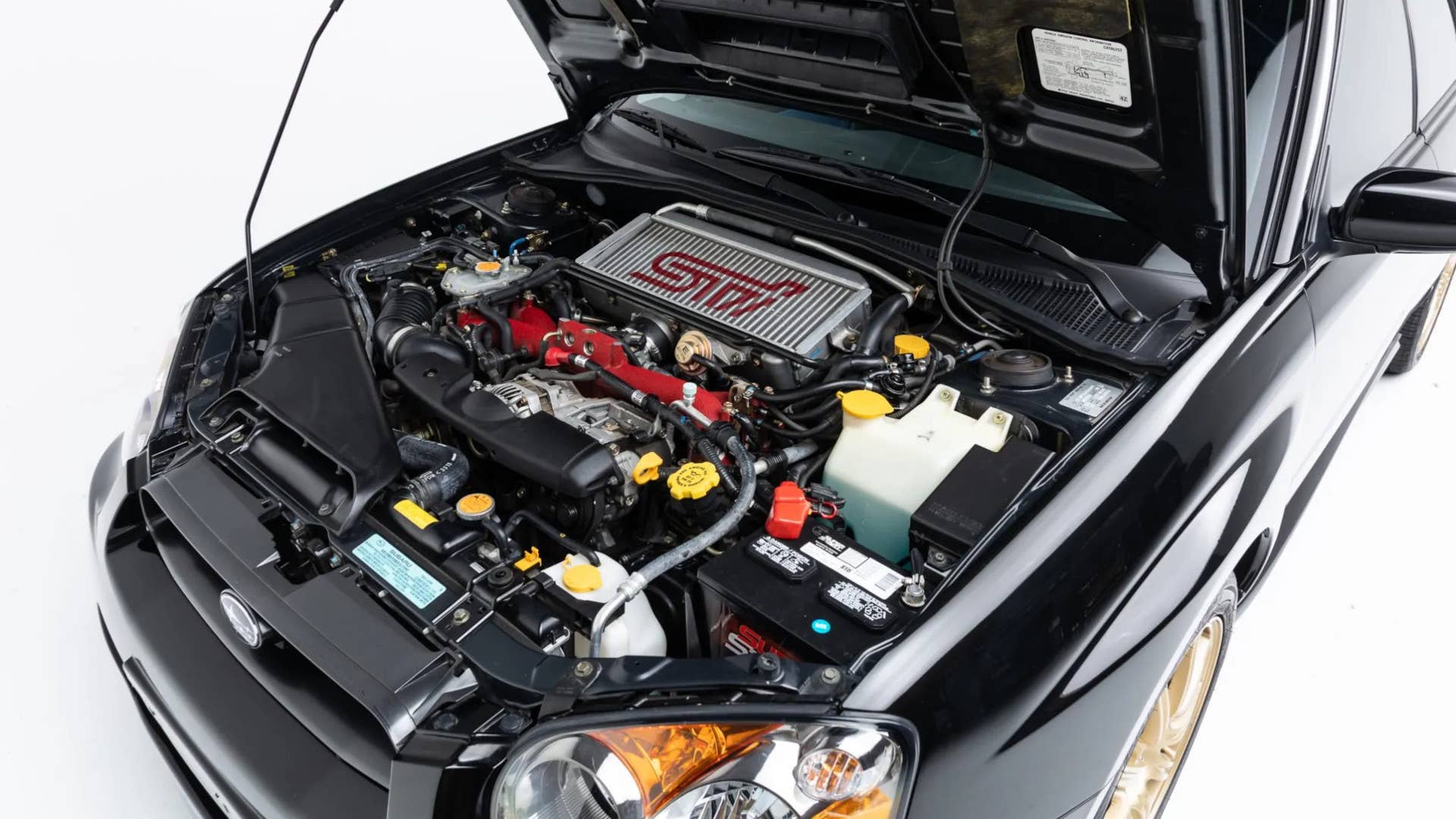 2004 Subaru Impreza WRX STi engine bay