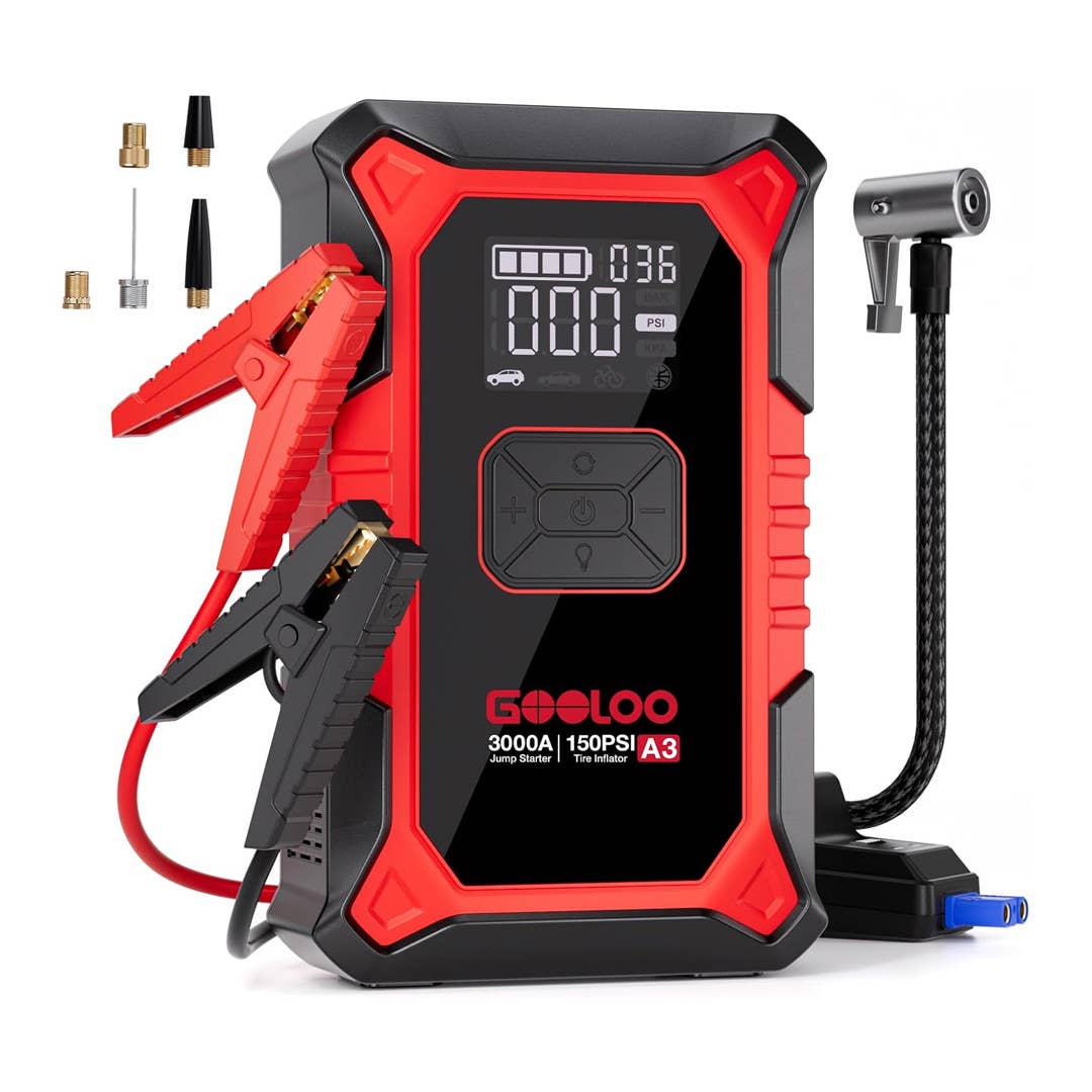 Gooloo A3 Jump Starter and Air Compressor Combo