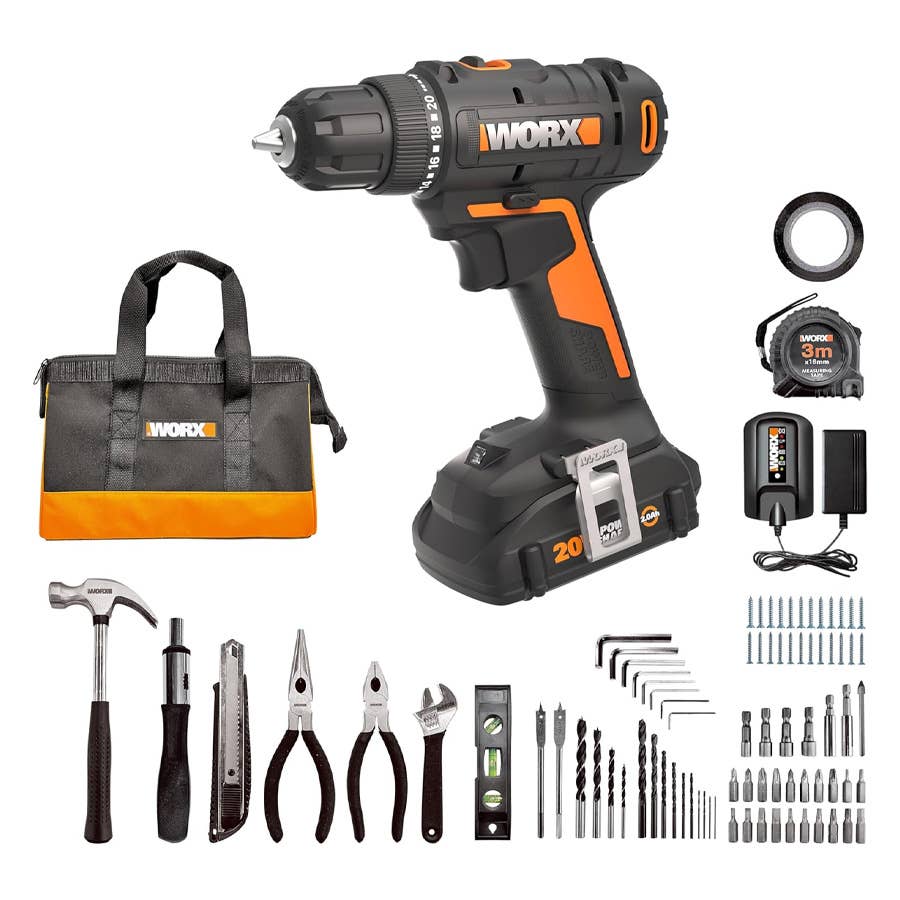 Worx 20V Cordless Drill Driver Kit