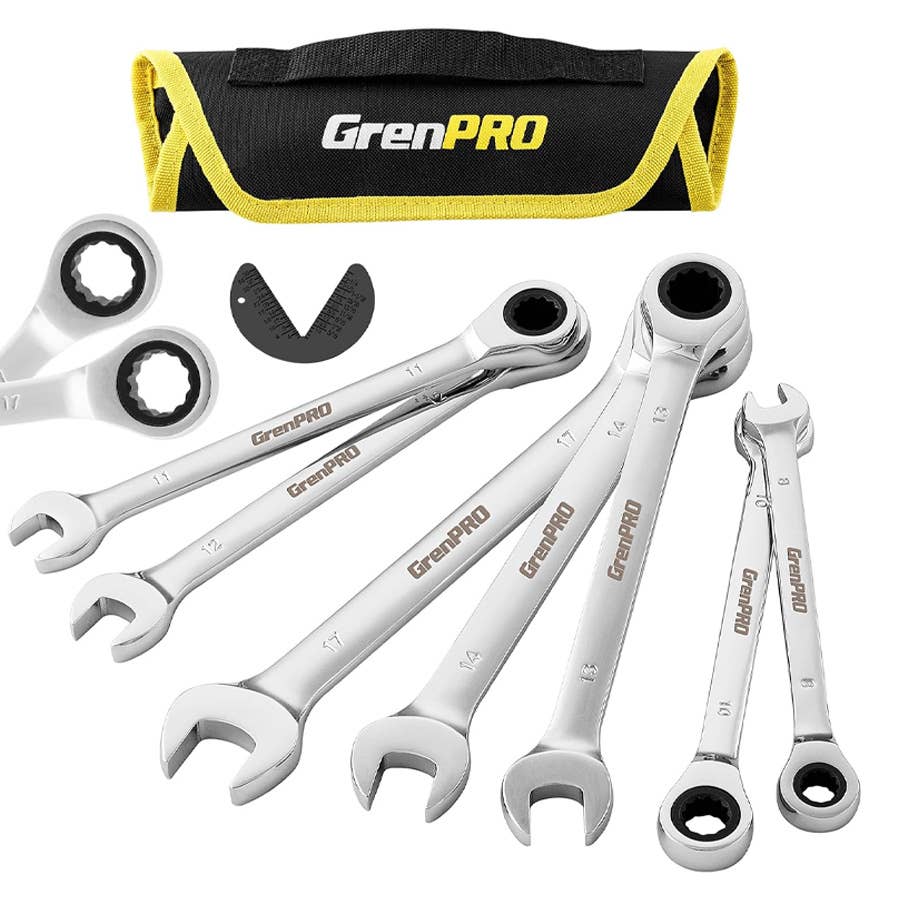Grenpro 8-Piece Ratcheting Wrench Set