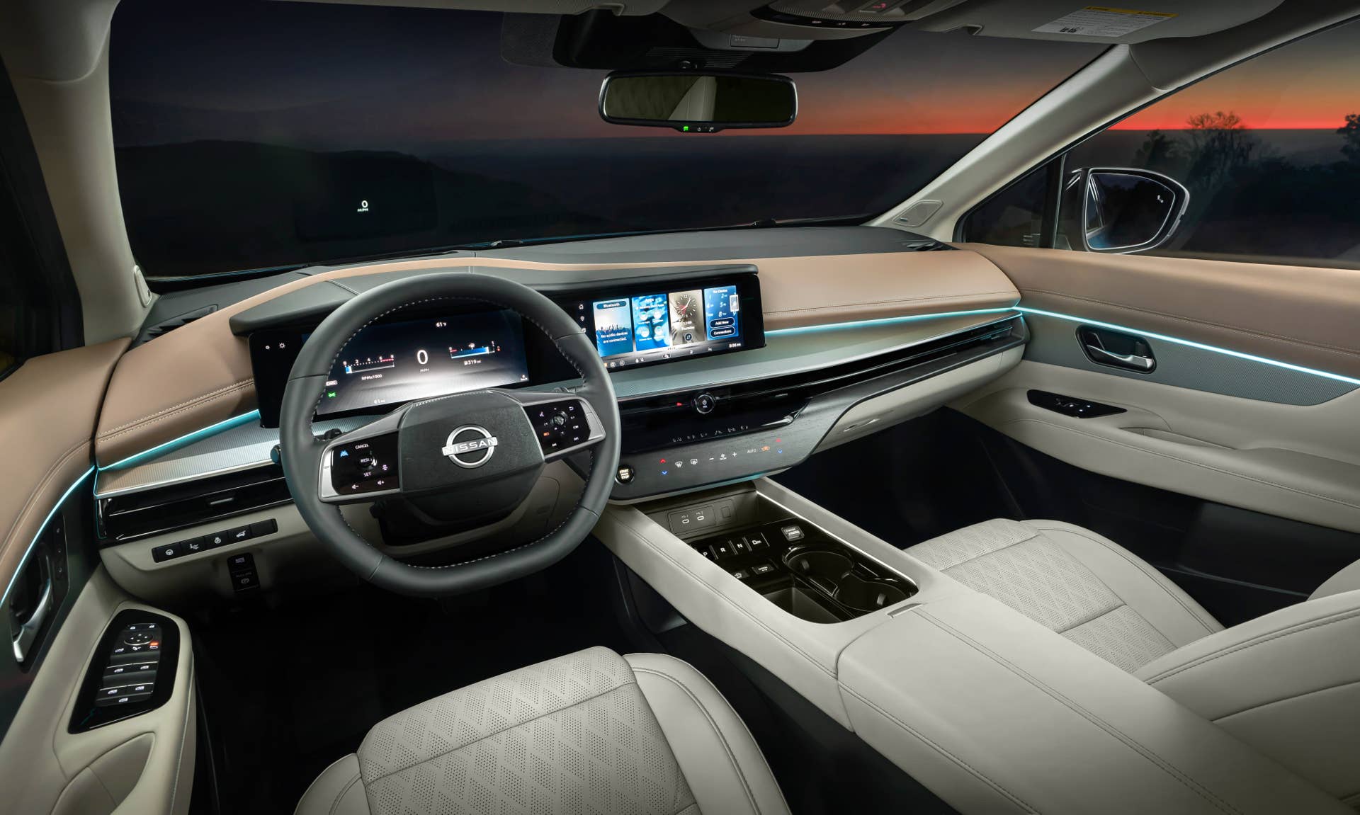 2025-2026 Nissan Murano Platinum with Ivory Caramel interior front cabin