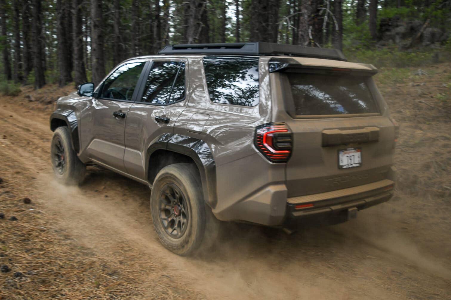 The rear end of the 2025 Toyota 4Runner TRD Pro