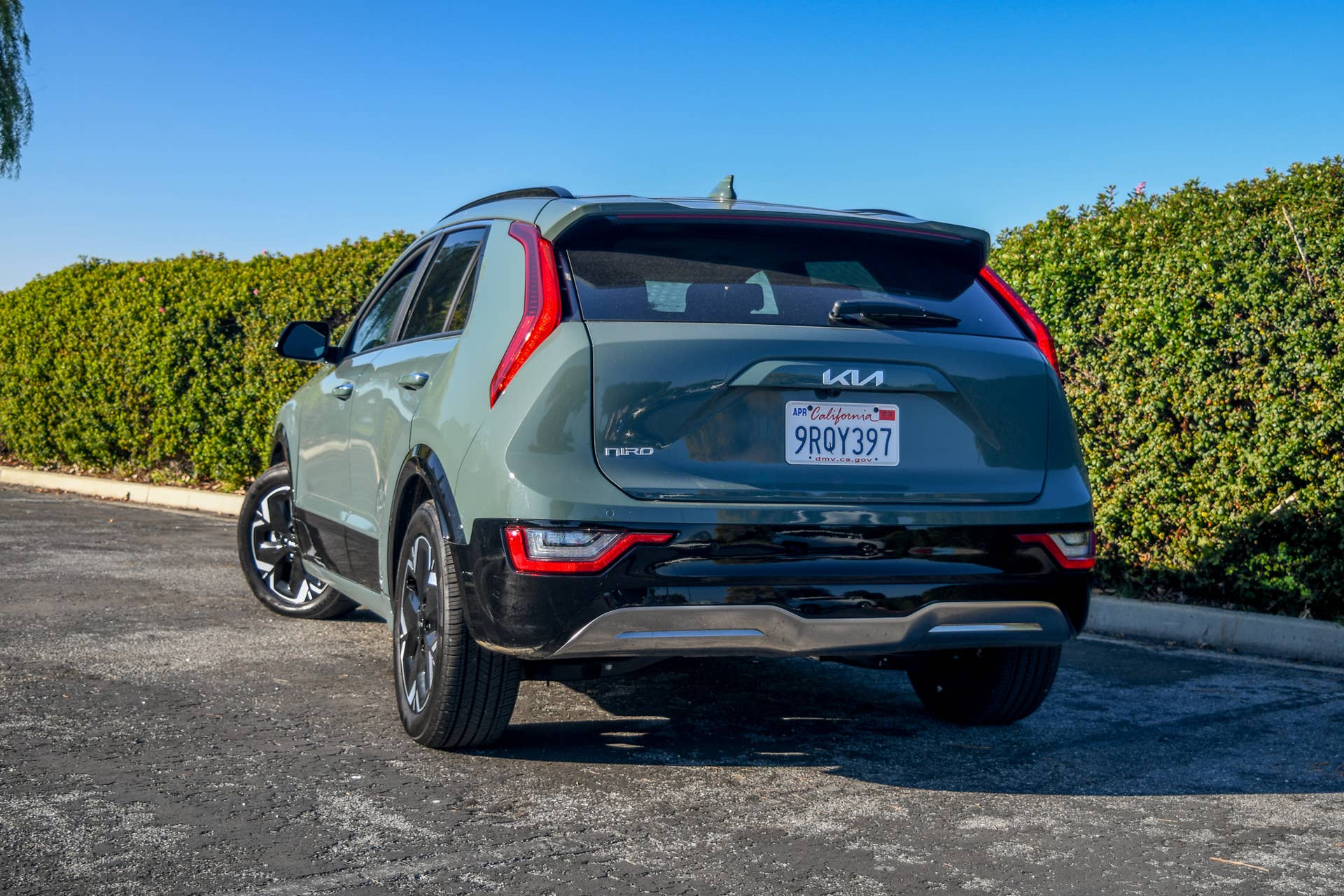 The rear end of the 2025 Kia Niro EV Wave