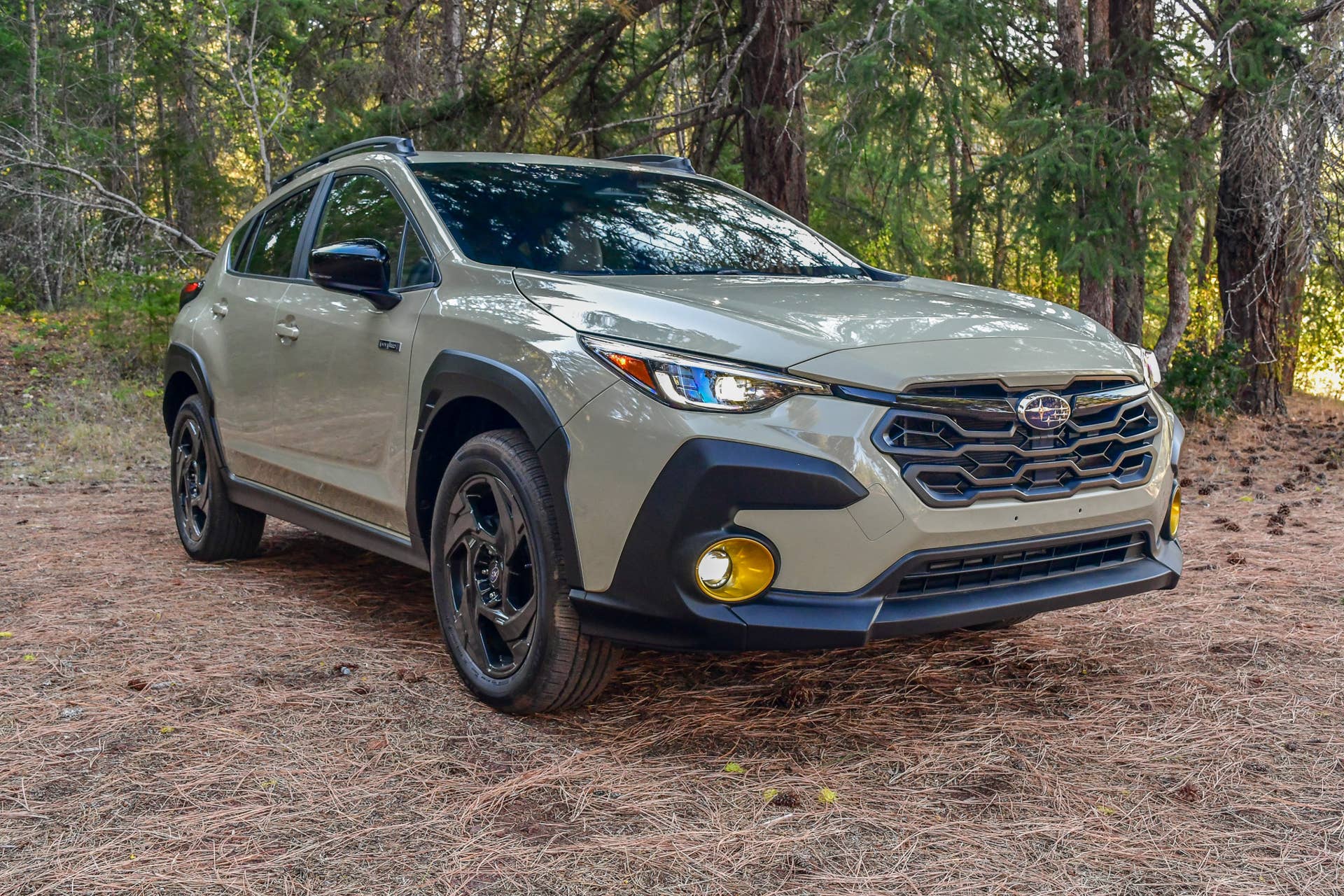 The front end of the 2026 Subaru Crosstrek Hybrid Sport