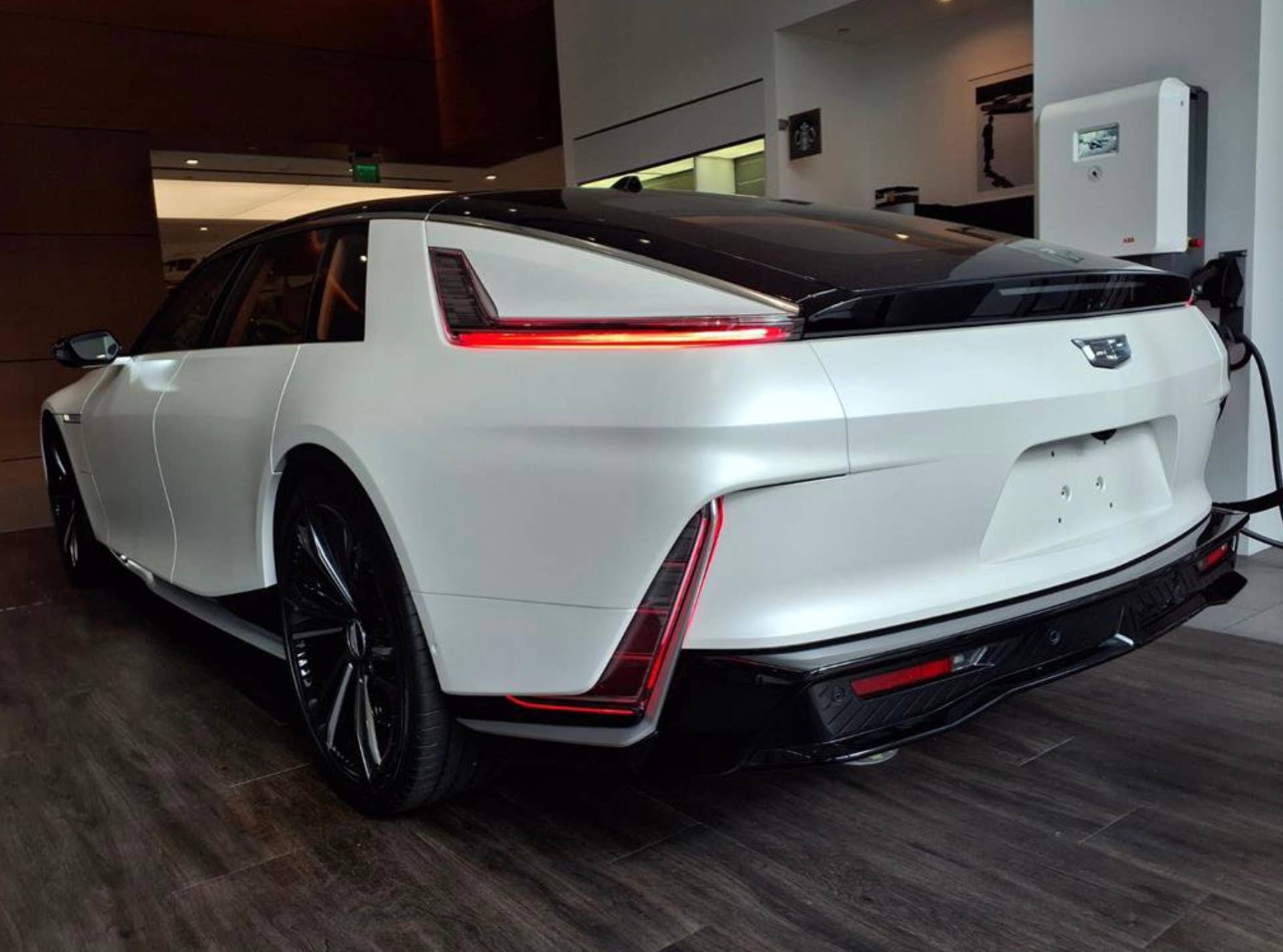 2025 Cadillac Celestiq white rear angled view