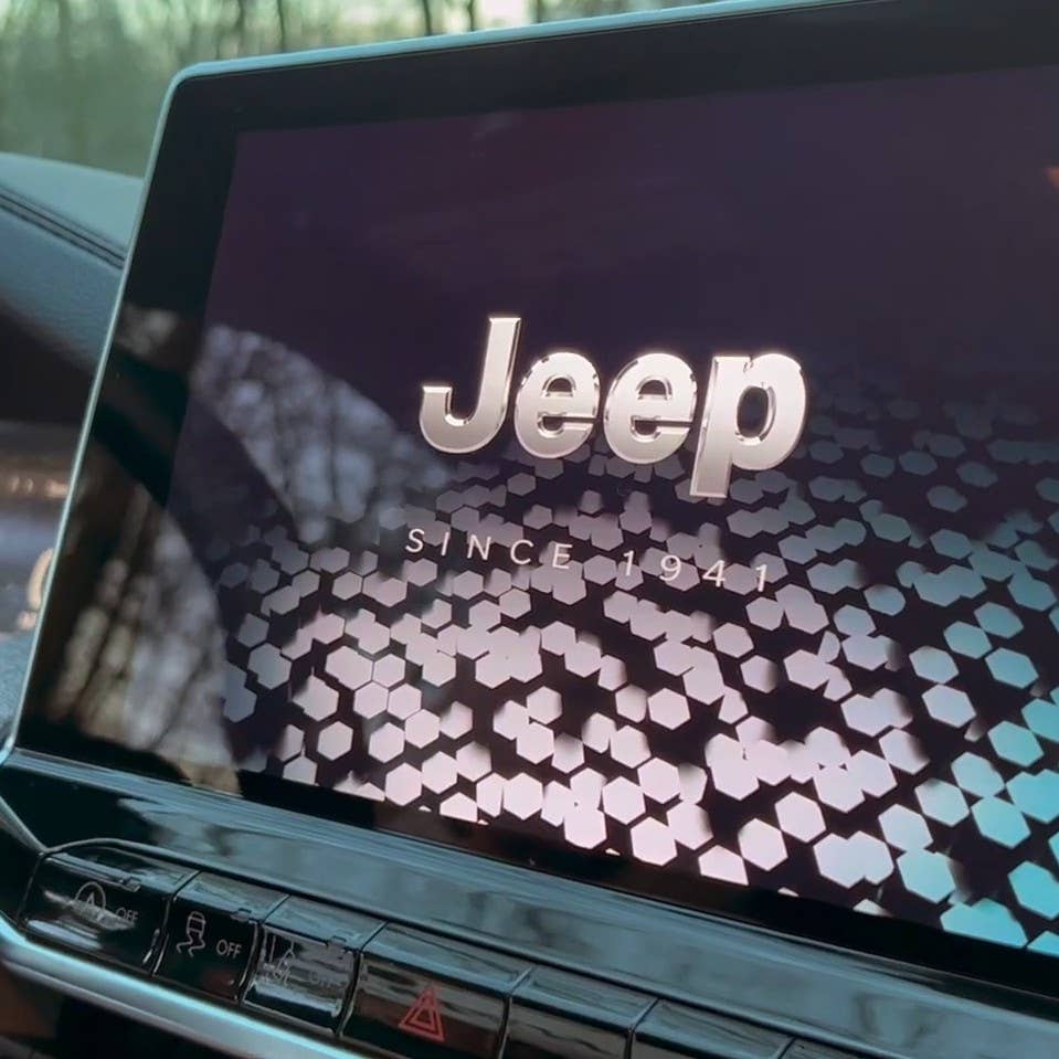 2022 Jeep Compass Easter Eggs Since 1941 on screen on startup