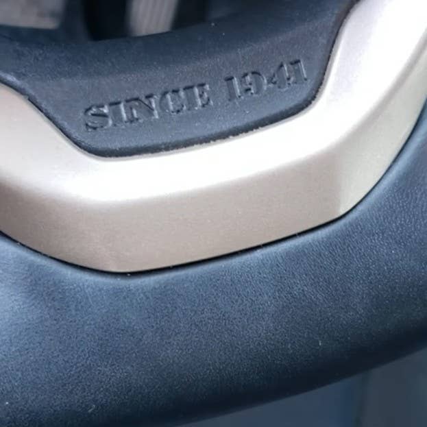 Jeep Cherokee Easter Eggs Since 1941 on steering lower spoke