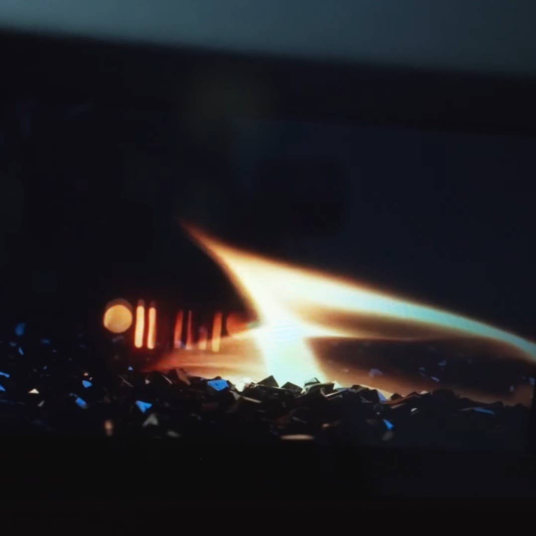 Jeep Grand Wagoneer Easter Eggs Jeep grille in Fireplace mode