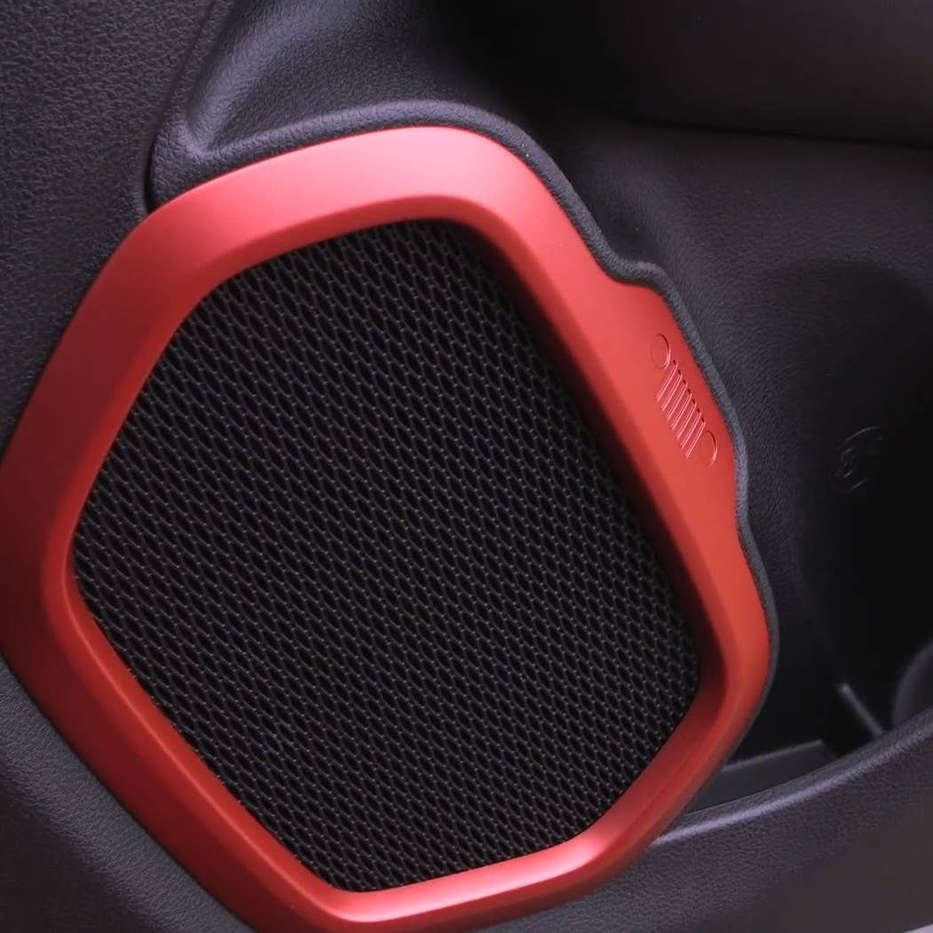 2016 Jeep Renegade Easter Eggs speaker grille Jeep grille