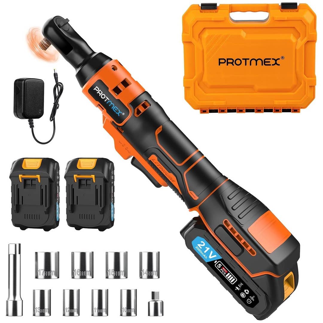Protmex 3/8-Inch Cordless Ratchet