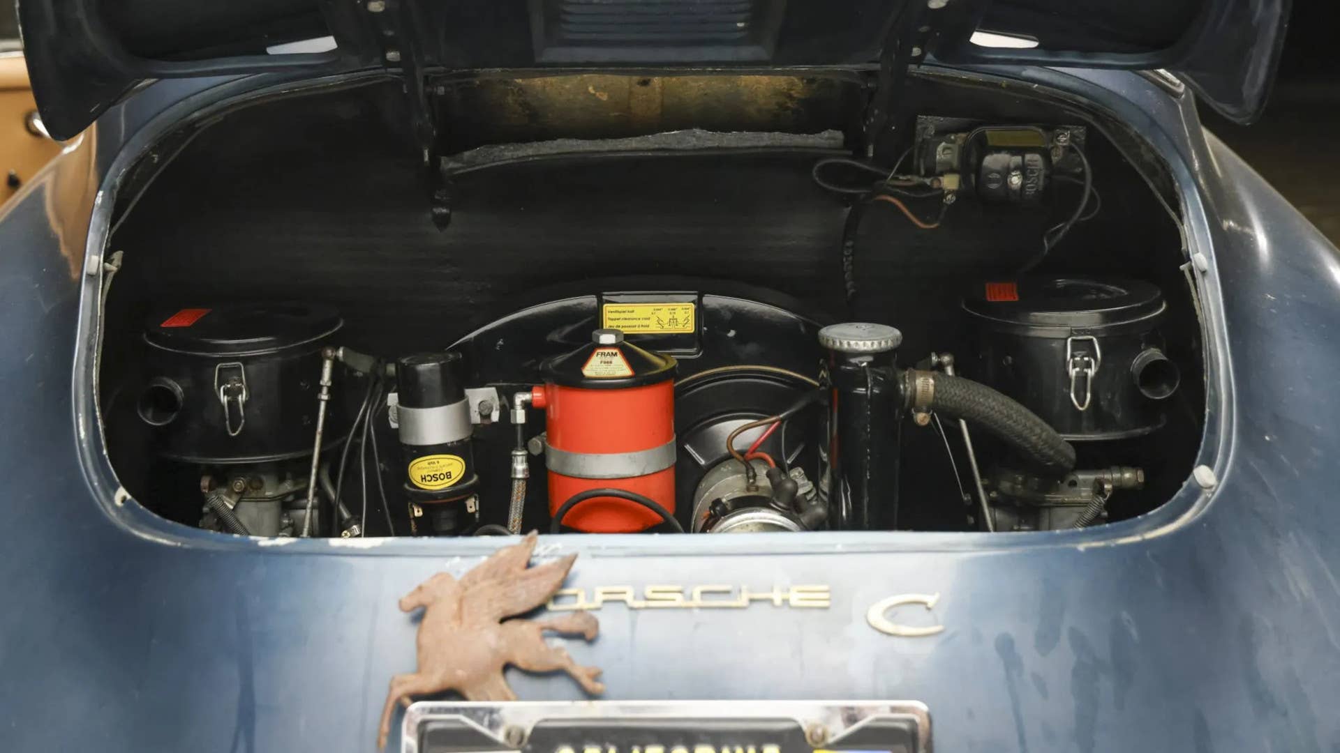 1964 Porsche 356C engine bay
