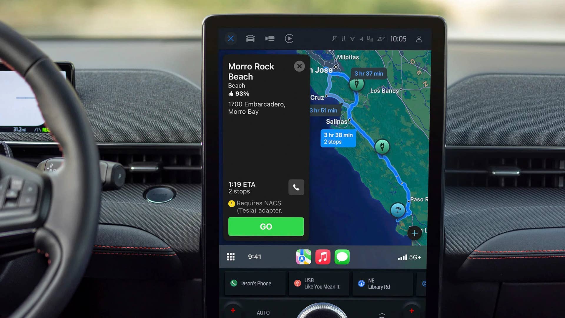 Ford Mustang Mach-E Apple CarPlay infotainment