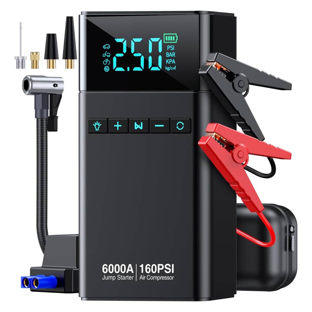 CZKBG 10-in-1 Portable Jump Starter and Air Compressor