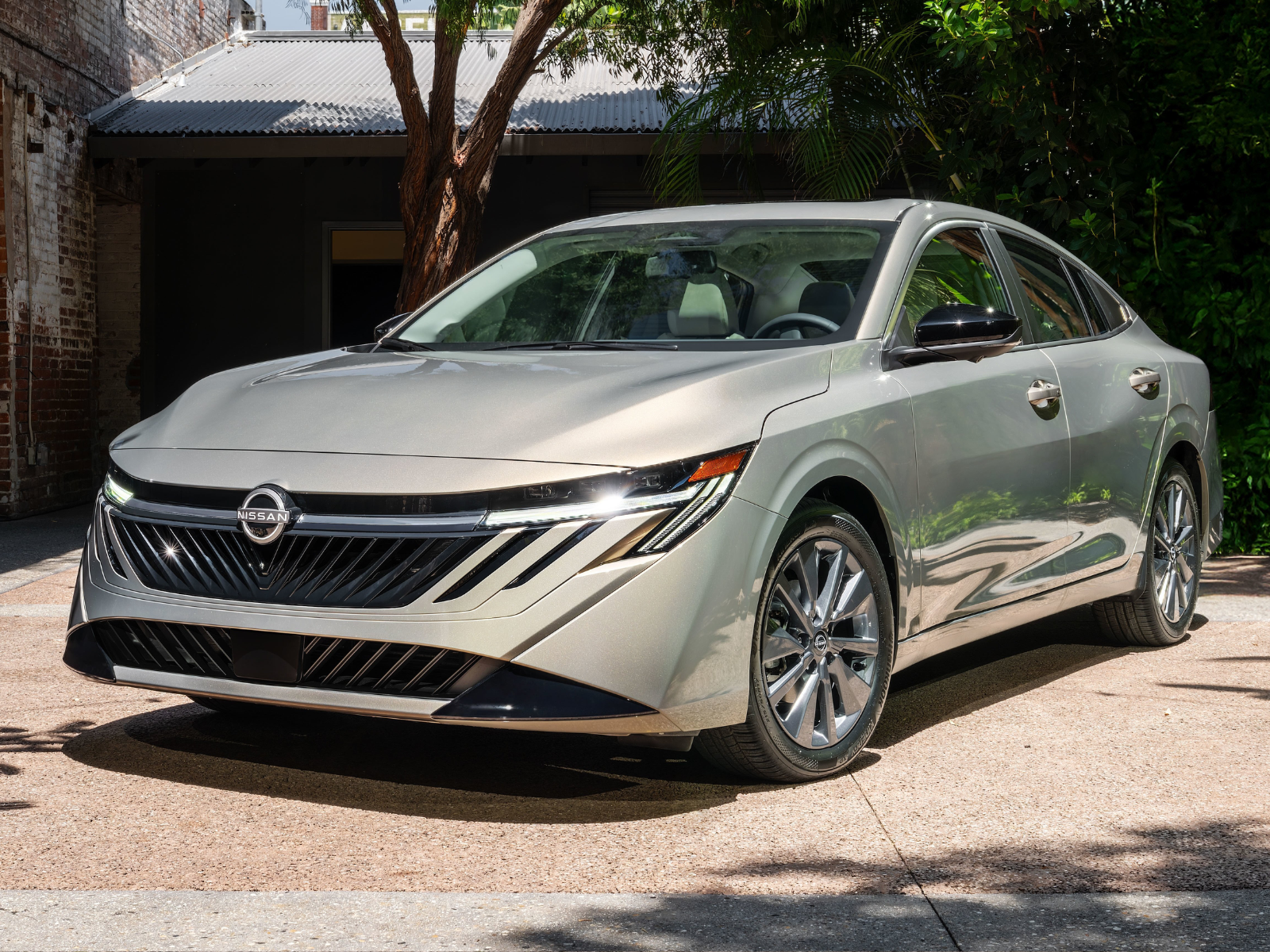 2026 Nissan Sentra SL in silver front angled view