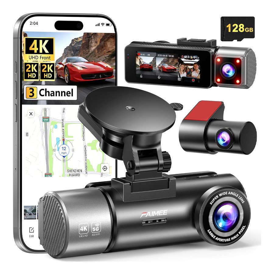 Faimee 3-Channel Dash Cam