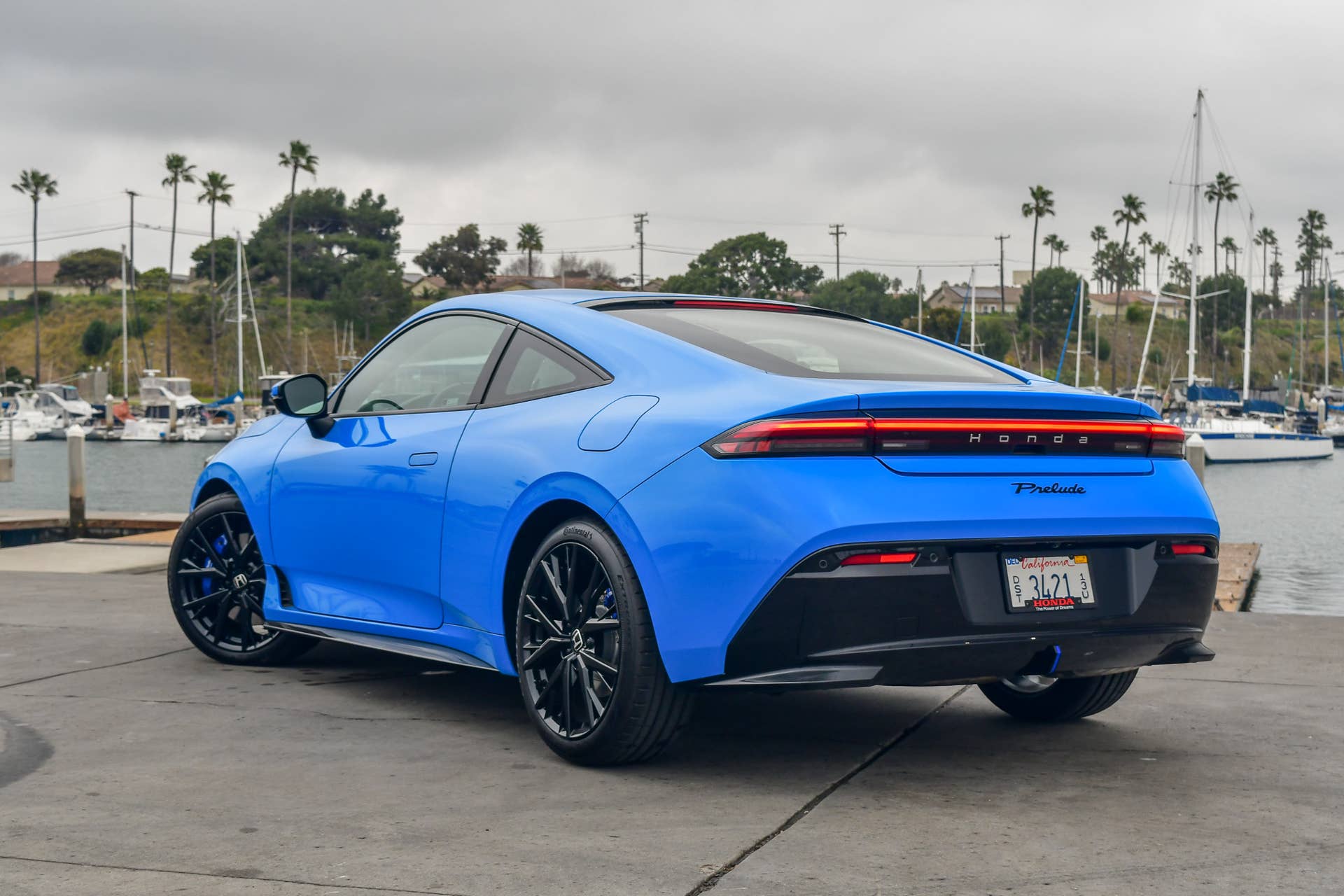 The rear quarter of the 2026 Honda Prelude