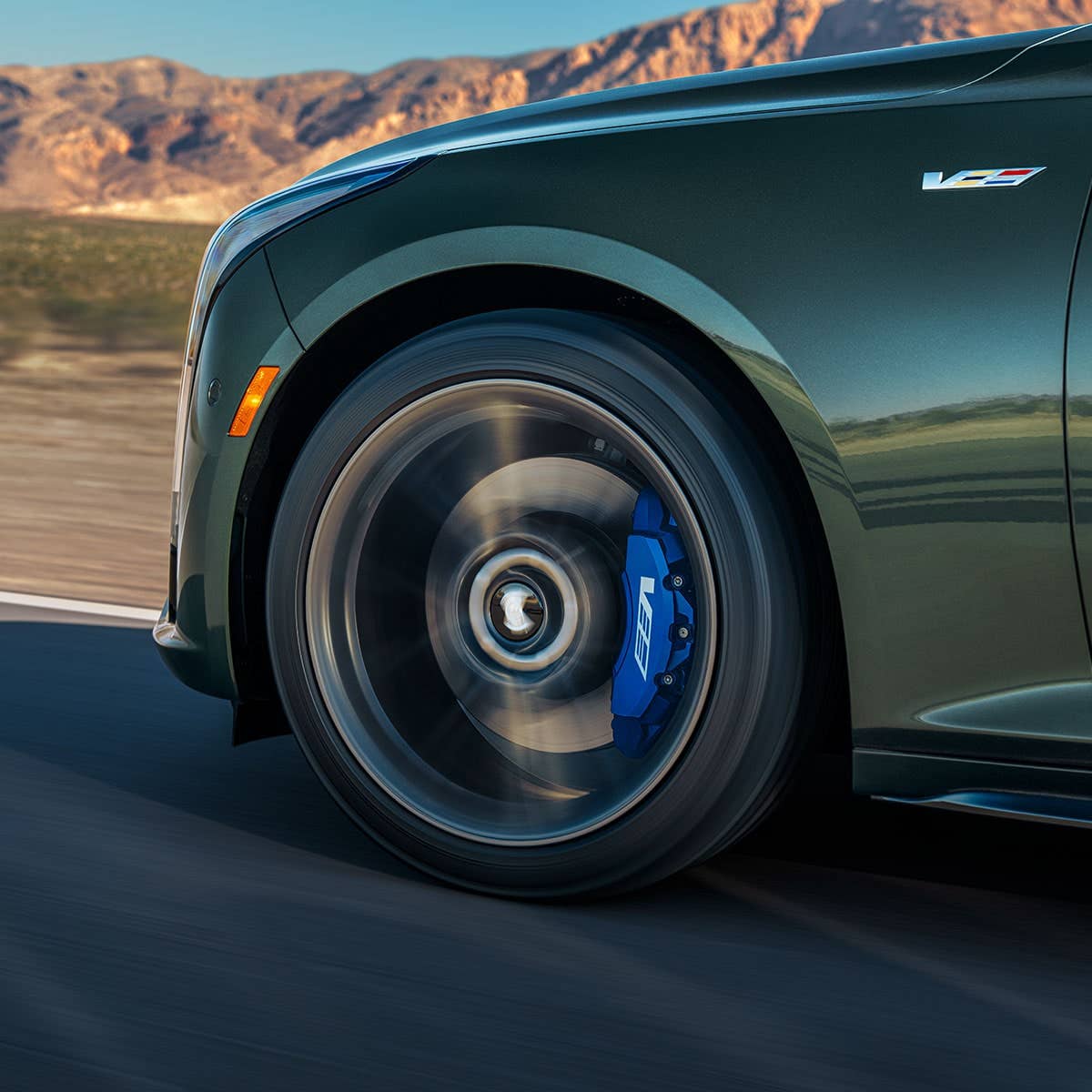 2025 Cadillac CT5 V Blackwing green front wheel driving