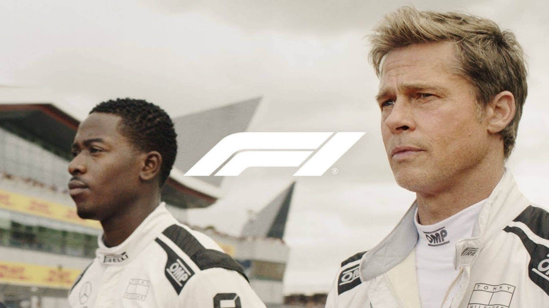 Brad Pitt and Damson Iris Scene From Formula 1 Movie