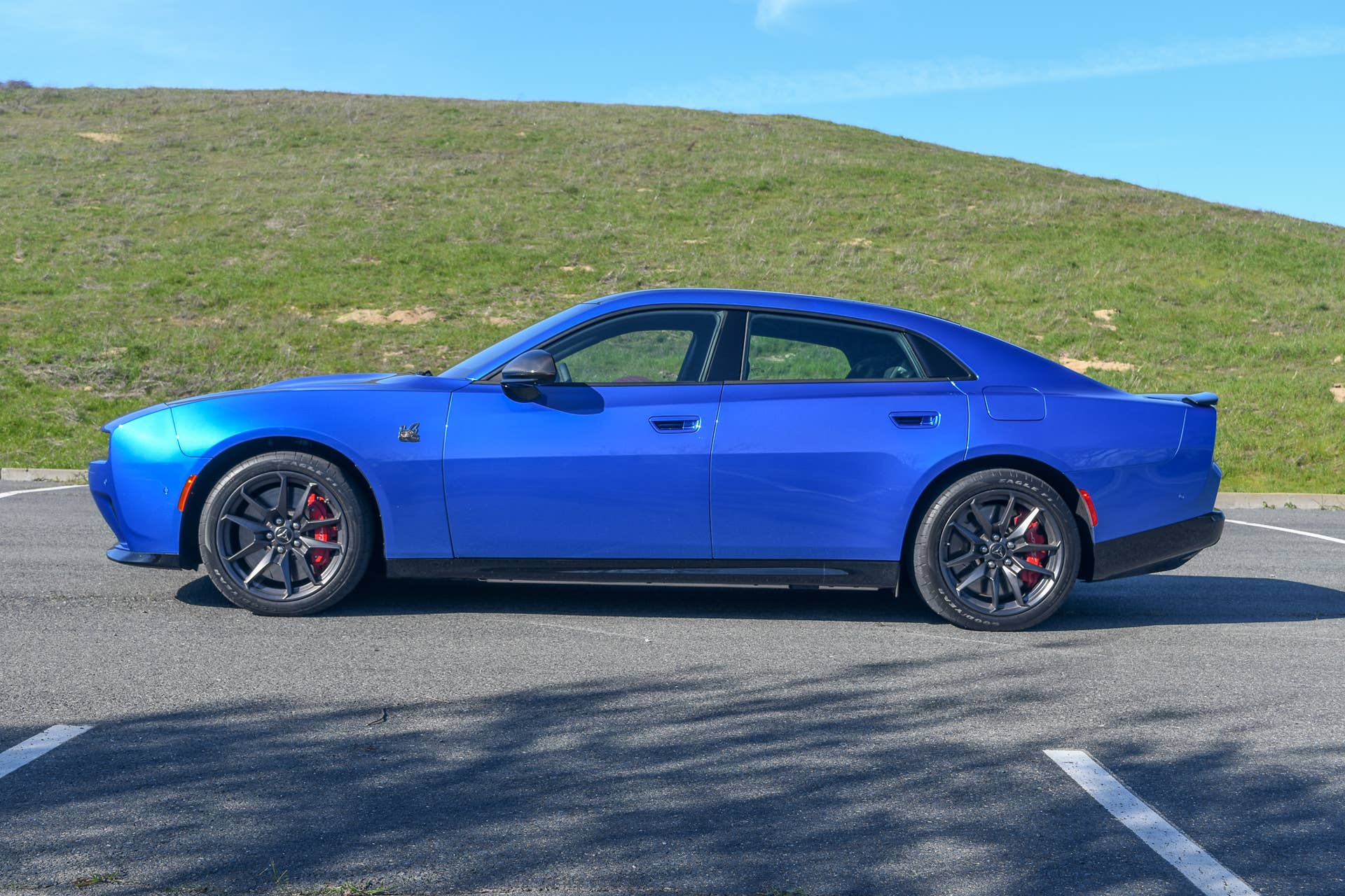 The side profile of the 2026 Charger EV