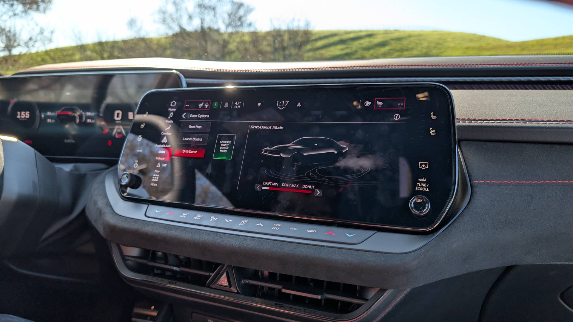 The interior of the 2026 Dodge Charger EV