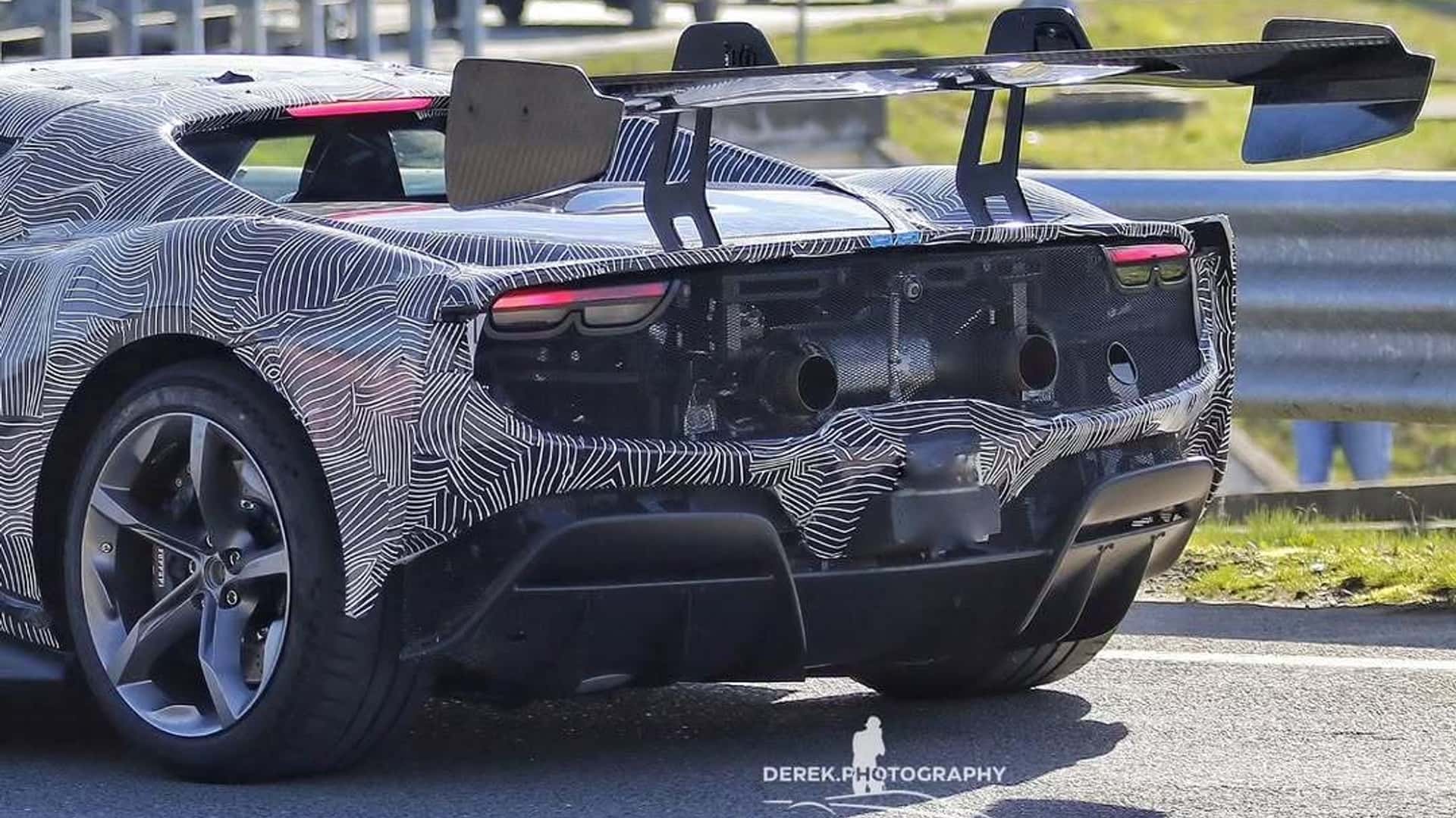 Possible Ferrari 296 Challenge Stradale prototype