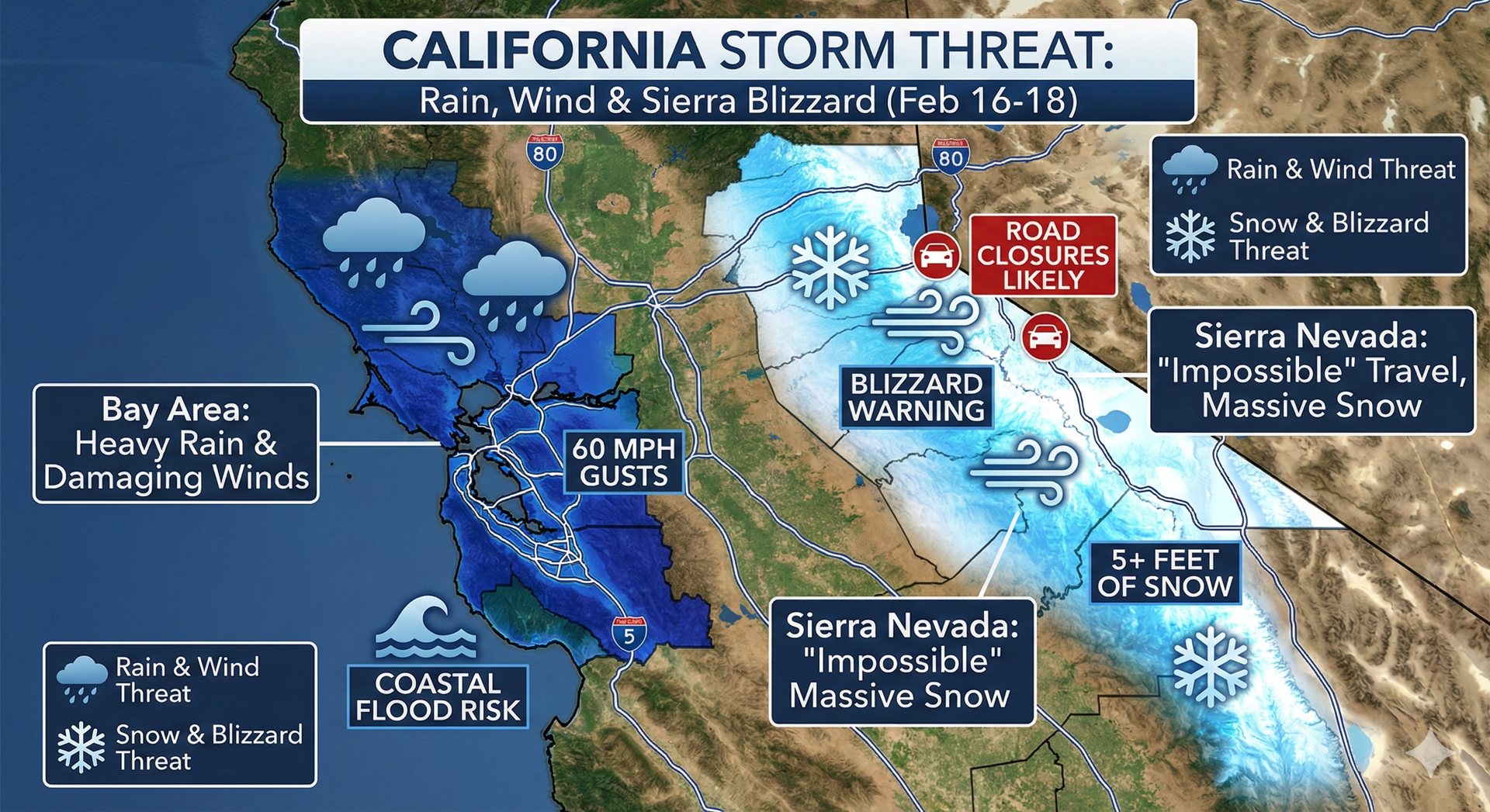 Storm Warnings for 60 MPH Winds, Heavy Rain and Flooding Emerge - Autoblog