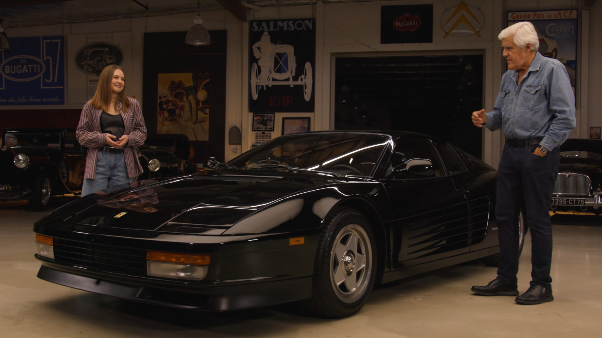 Jay Leno Garage Victoria Bruno Ferrari Testarossa