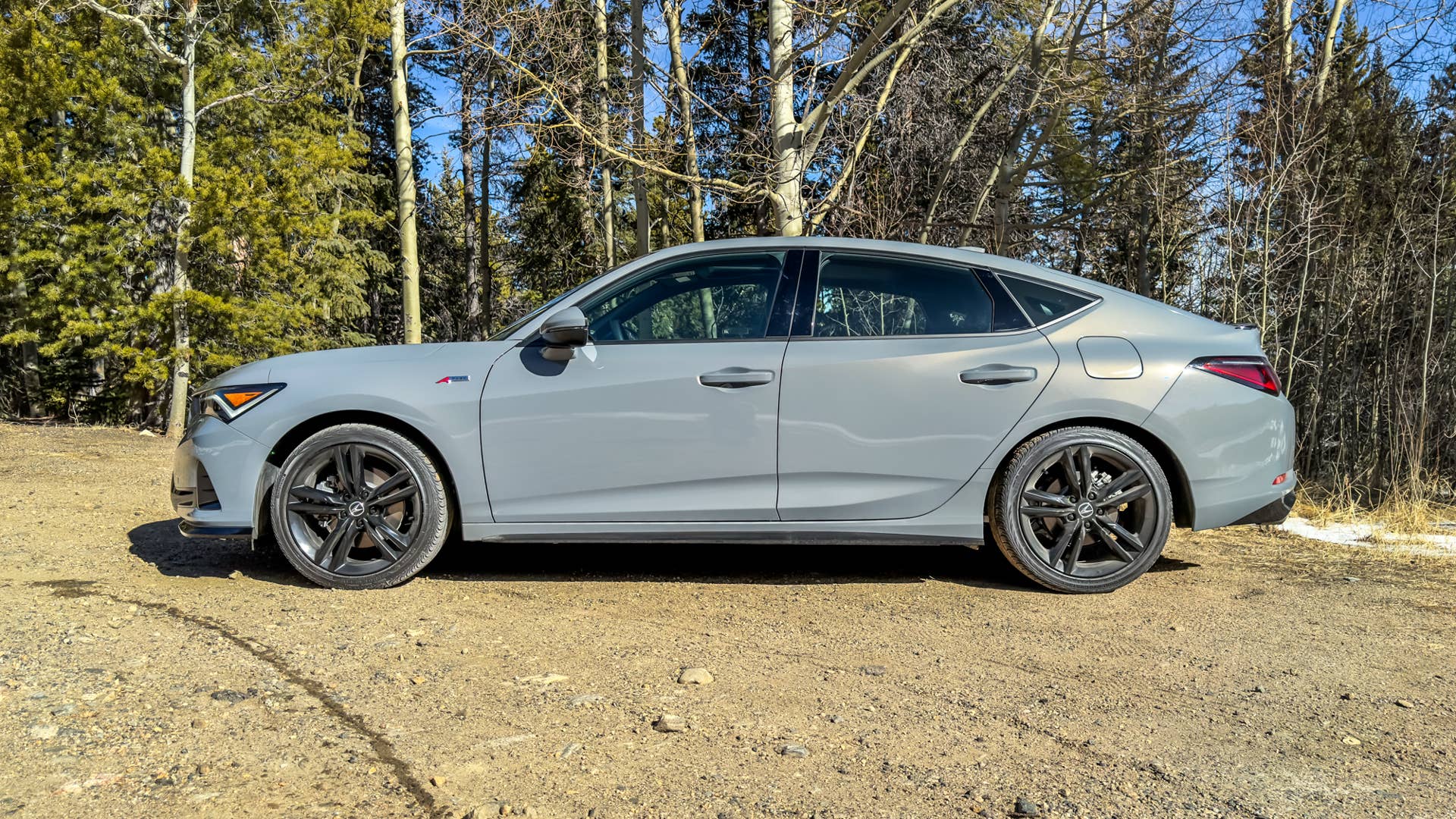 2026 Acura Integra A-Spec in Urban Gray Pearl side view