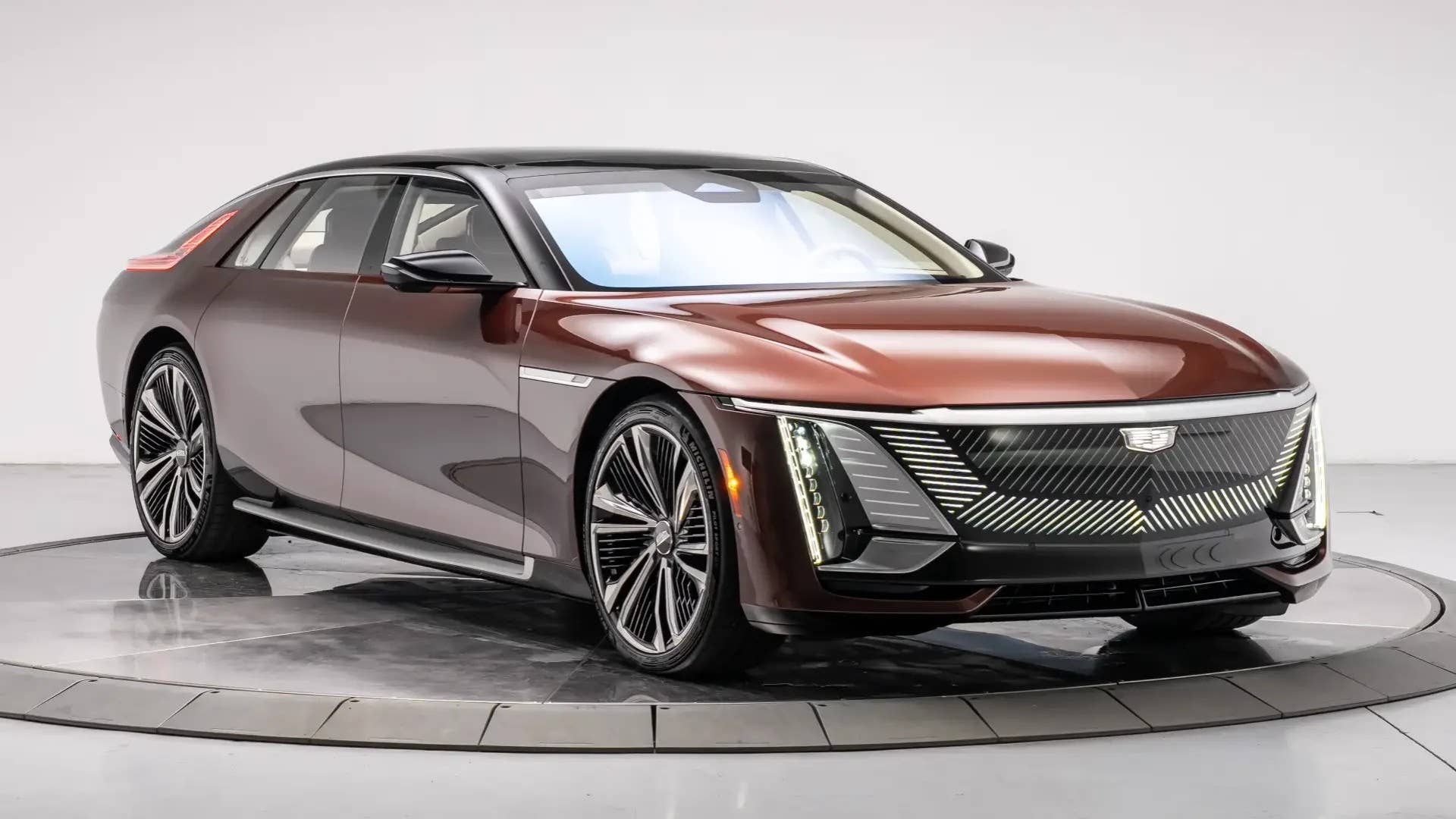 2025 Cadillac Celestiq red front angled view