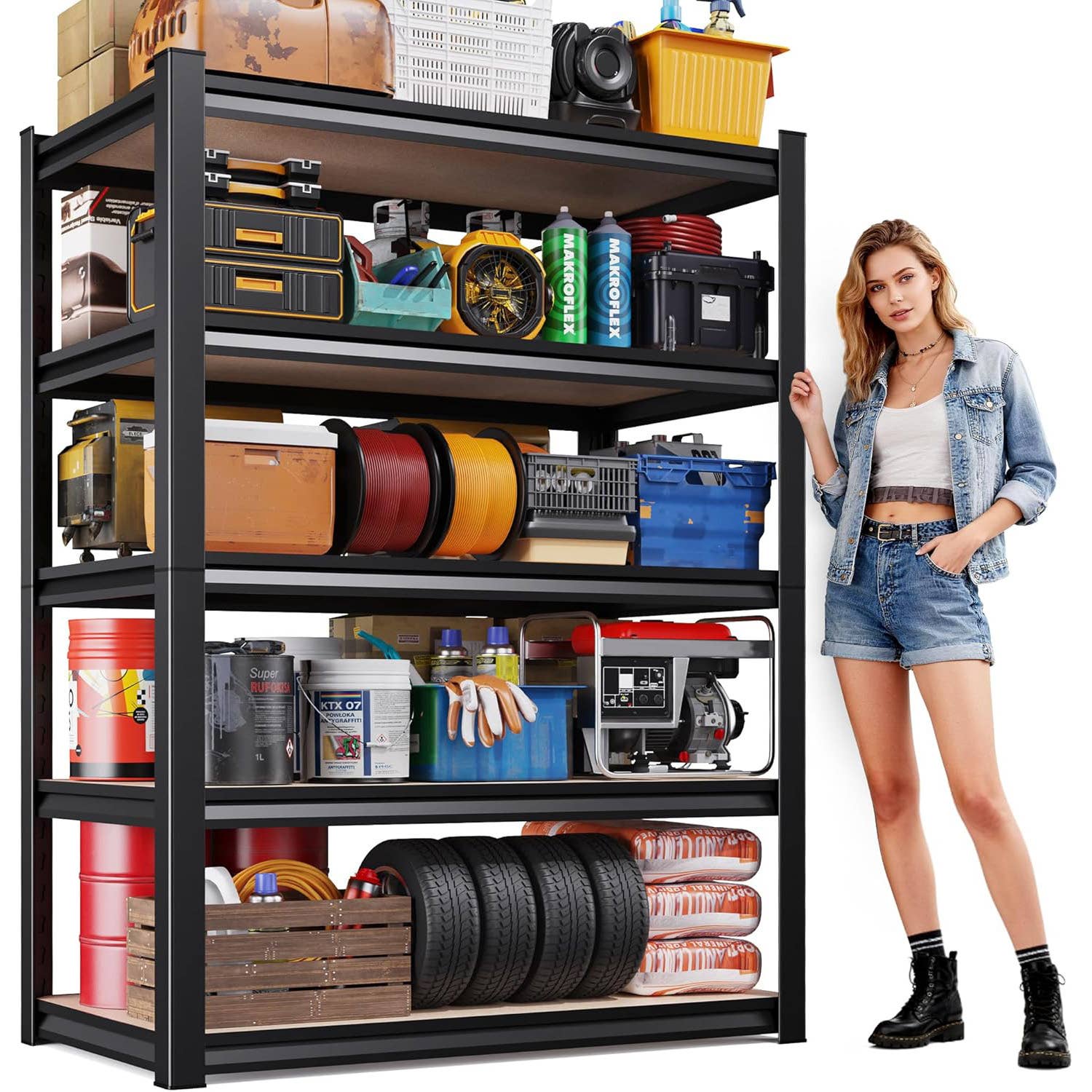 Jojuou 5-Tier Garage Shelving Unit