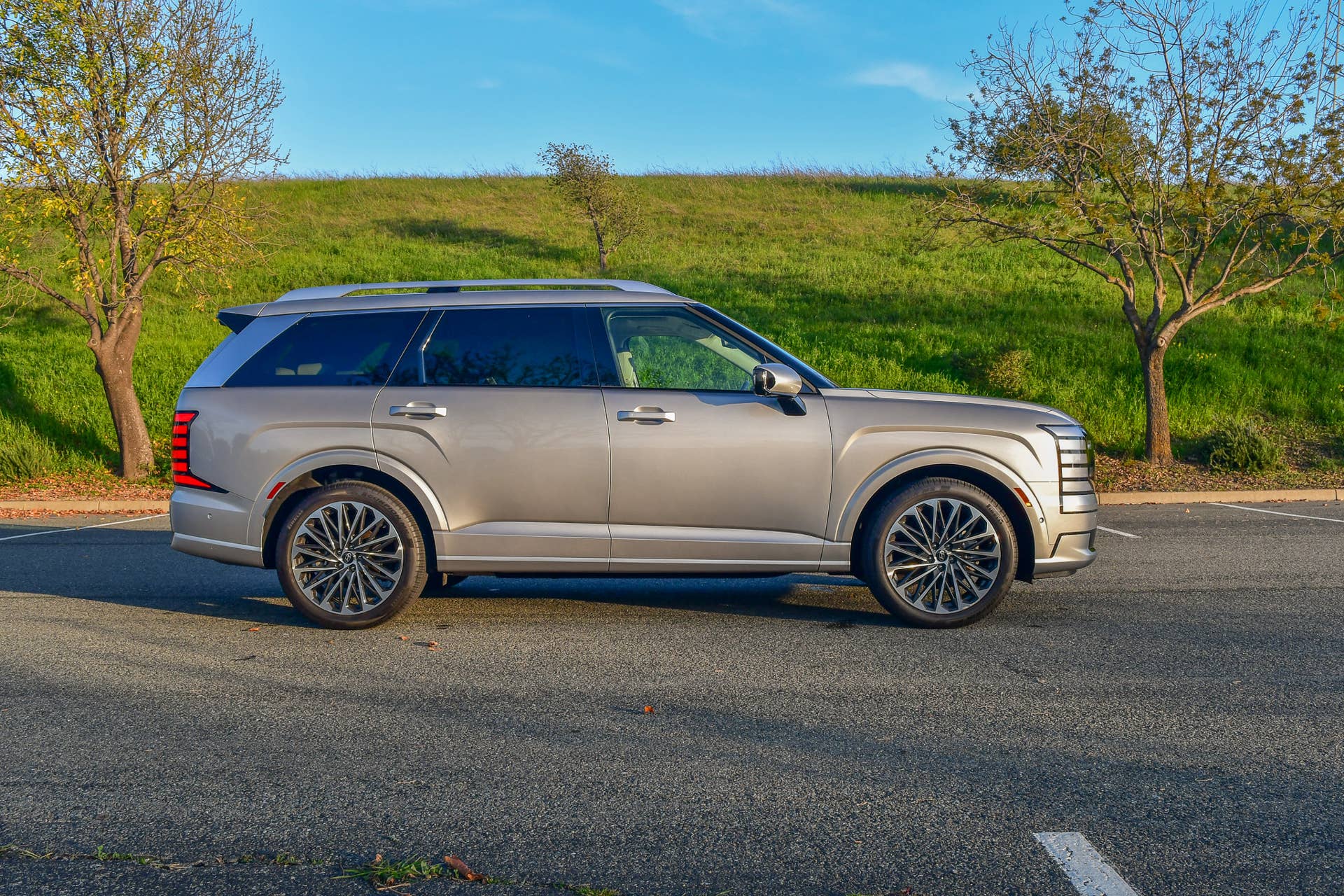 The side profile of the 2026 Hyundai Palisade Calligraphy AWD