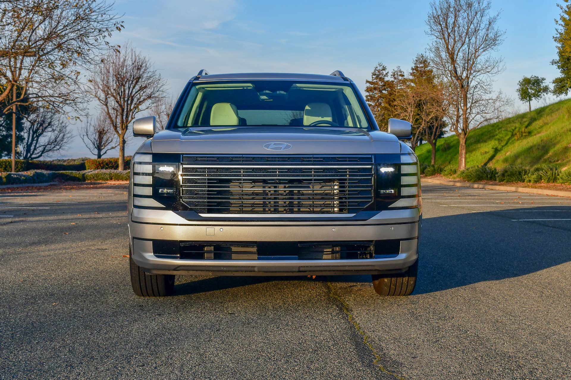 The front end of the 2026 Hyundai Palisade Calligraphy AWD