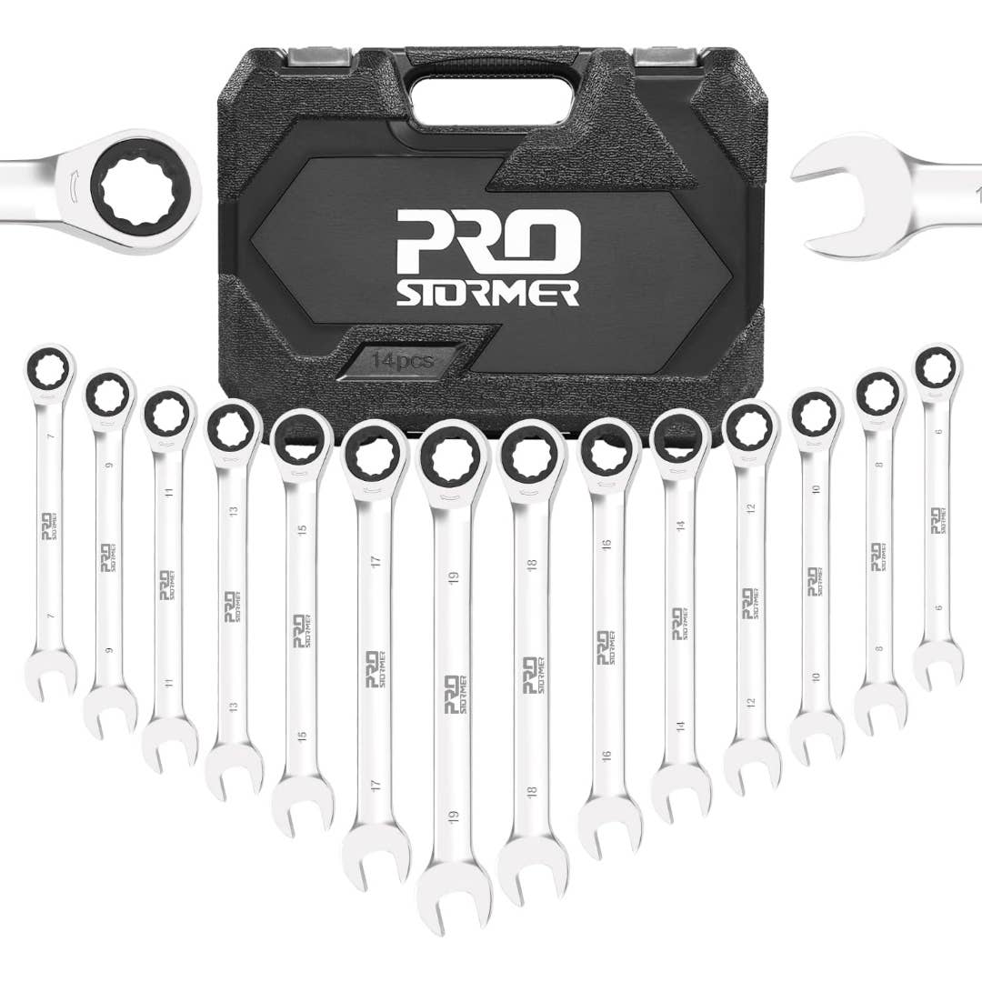 Prostormer 14-Piece Ratcheting Wrench Set
