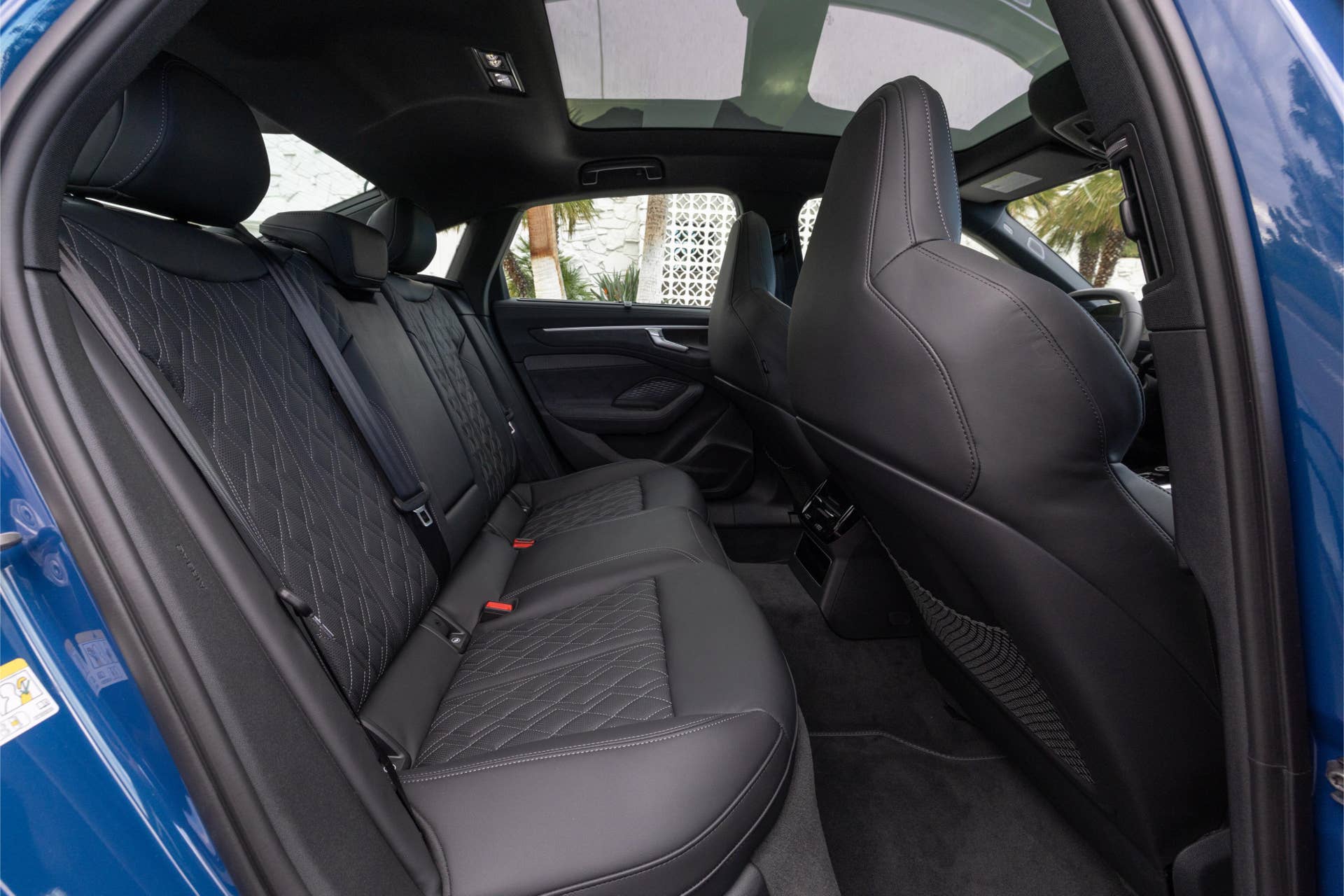 2026 Audi A6 black interior rear seats