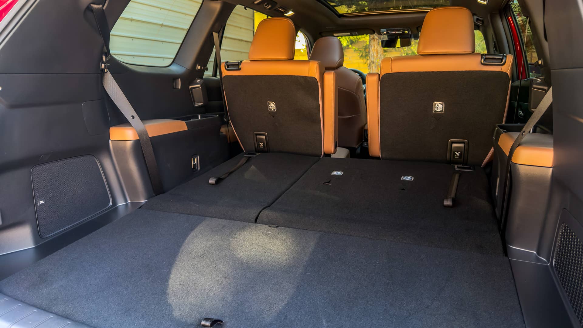 2026 Toyota Grand Highlander Hybrid interior trunk 3rd row folded
