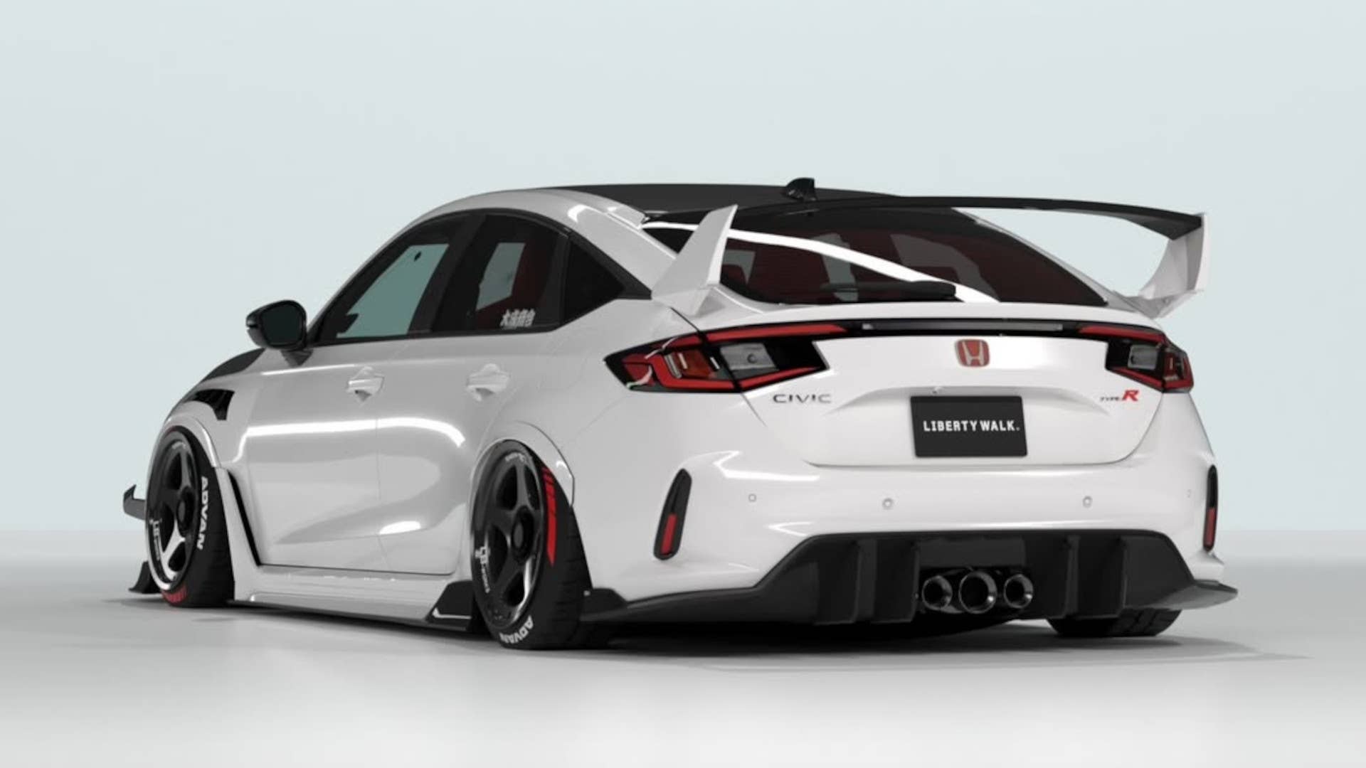 Liberty Walk Turns the Honda Civic Type R Into a Hot Hatch on Steroids ...